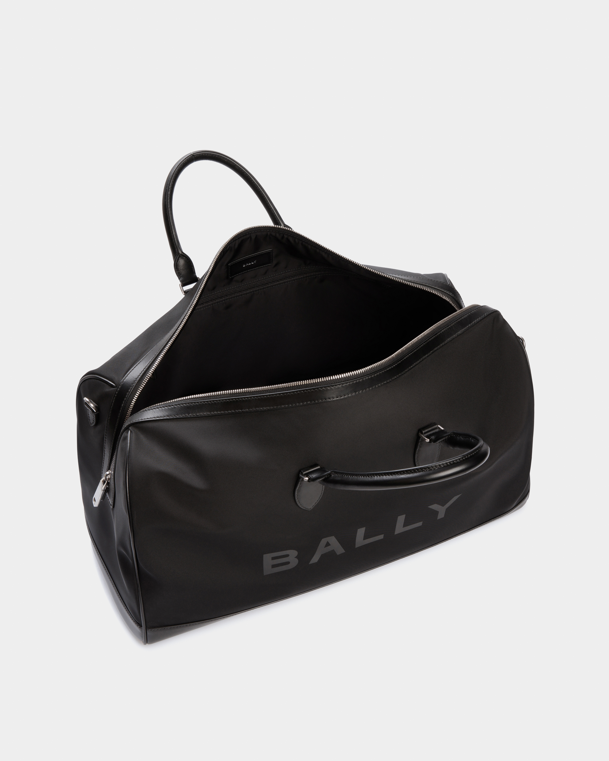 Bar Weekender in Black Nylon And Leather