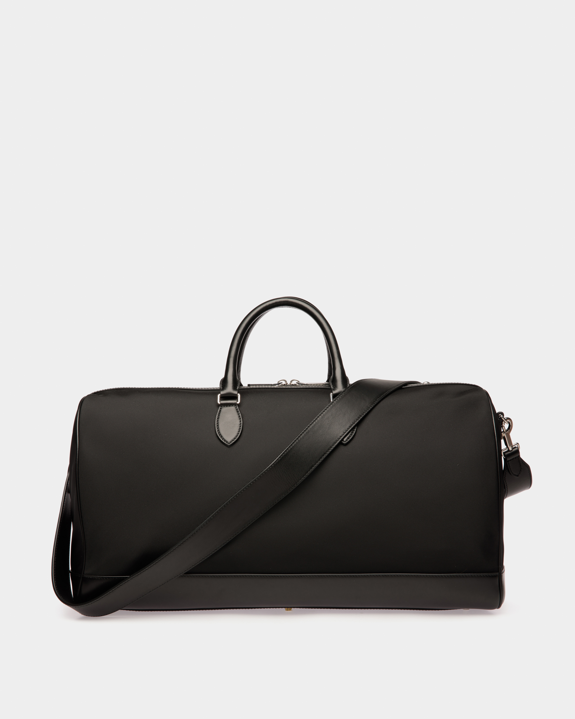 Bar Weekender in Black Nylon And Leather
