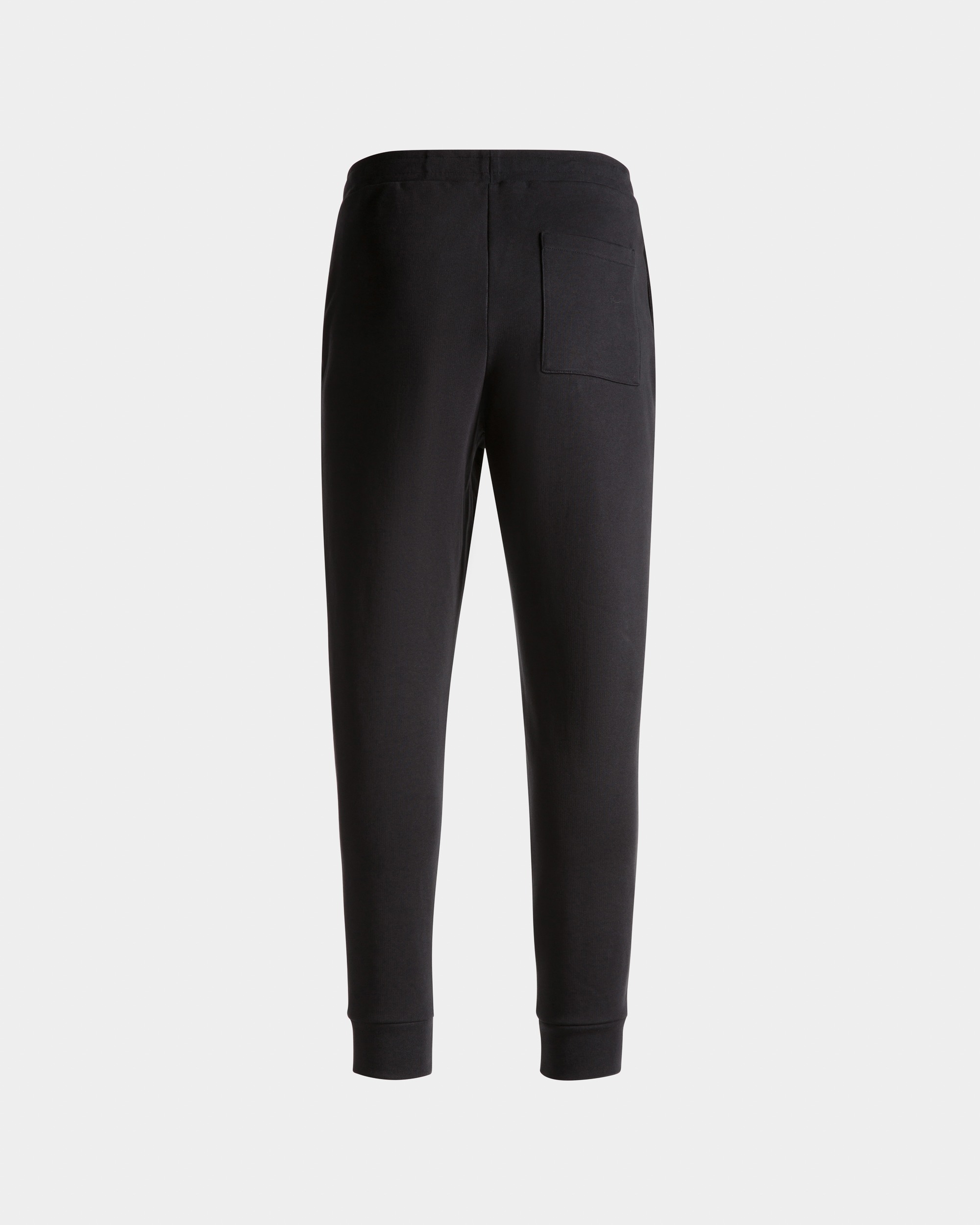 Sweatpants With Crest Logo In Navy Blue Cotton