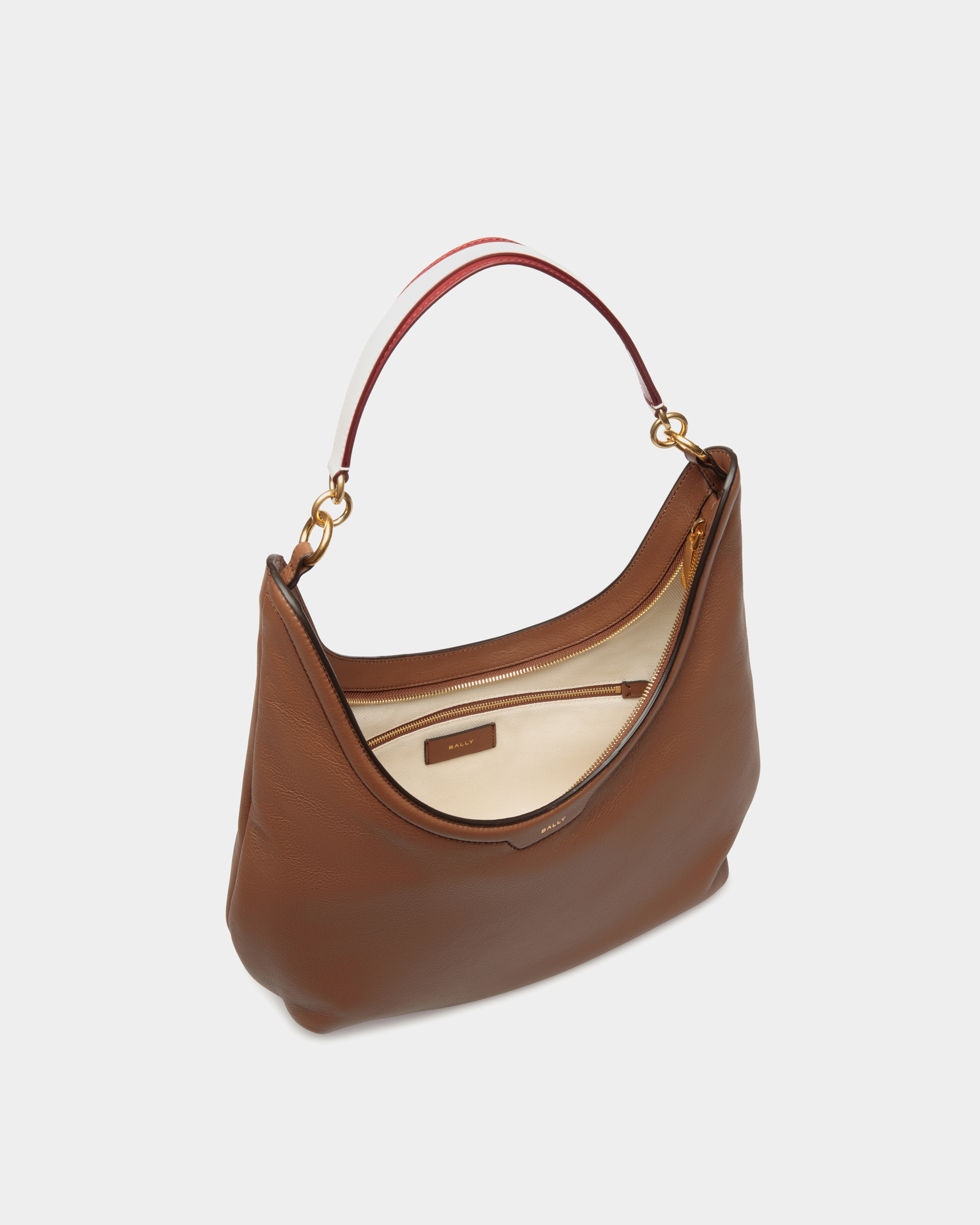 Code Hobo Bag In Brown Leather