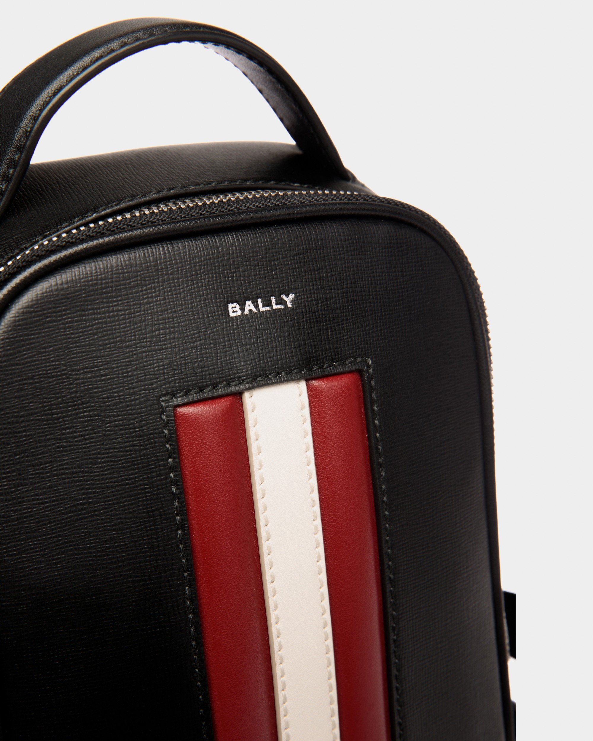 Mythos Sling Bag In Black Recycled Leather