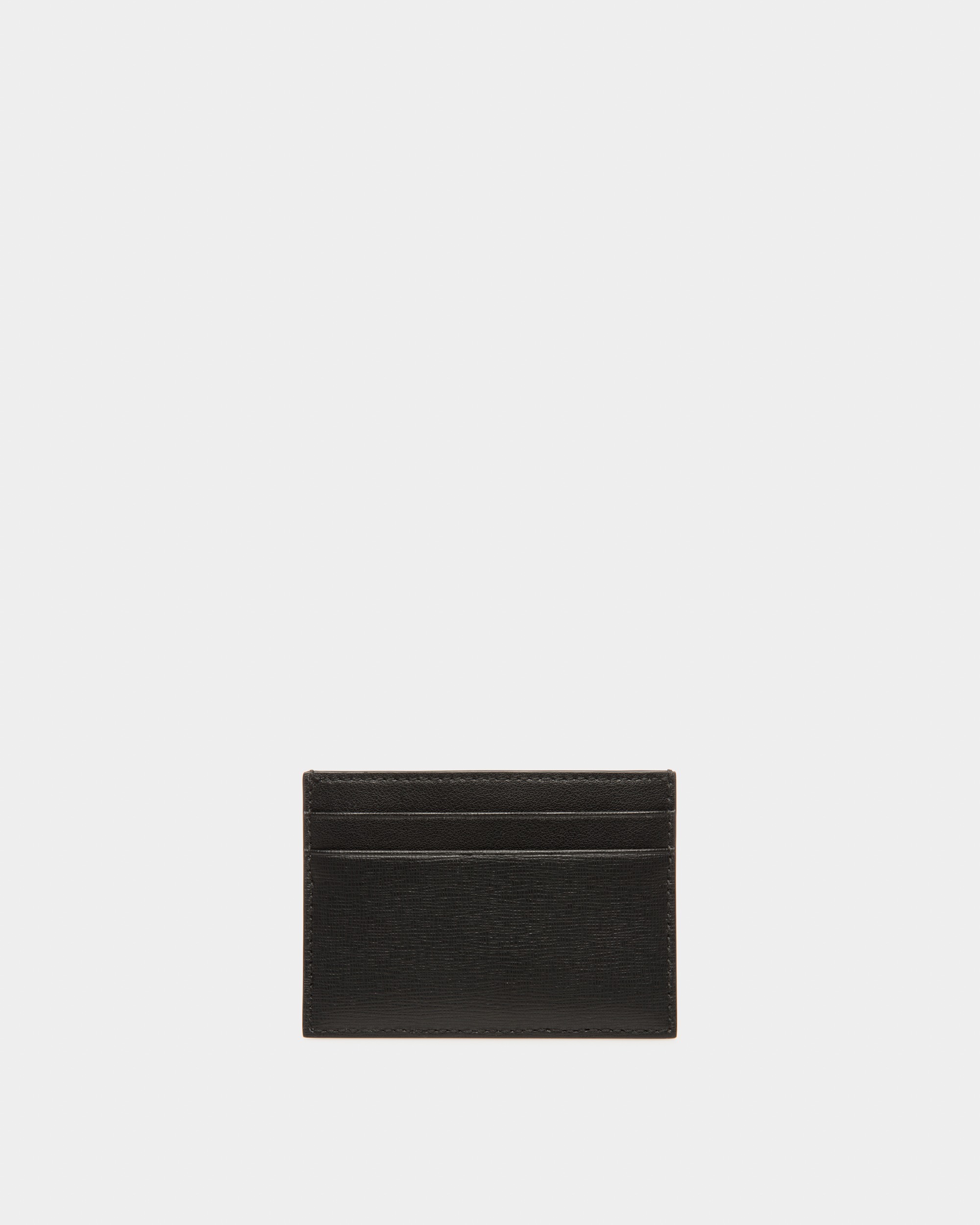 Mythos Card Holder In Black Recycled Leather
