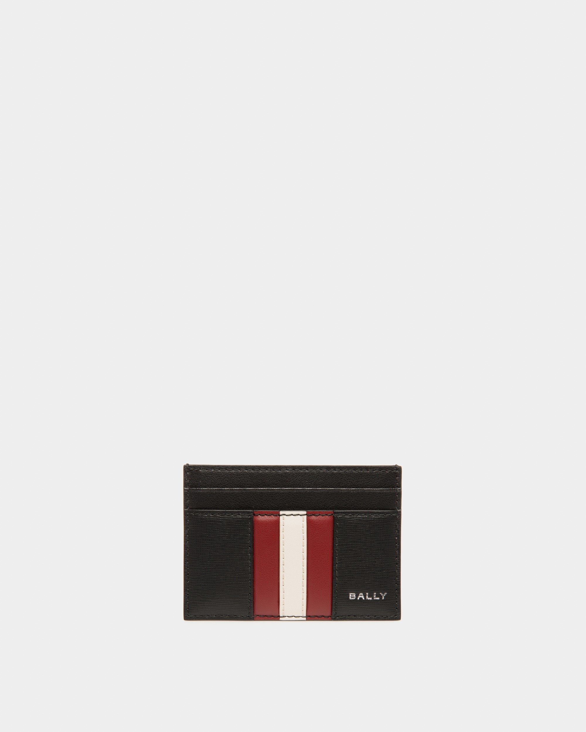 Bally | Mythos Card Holder In Black Recycled Leather