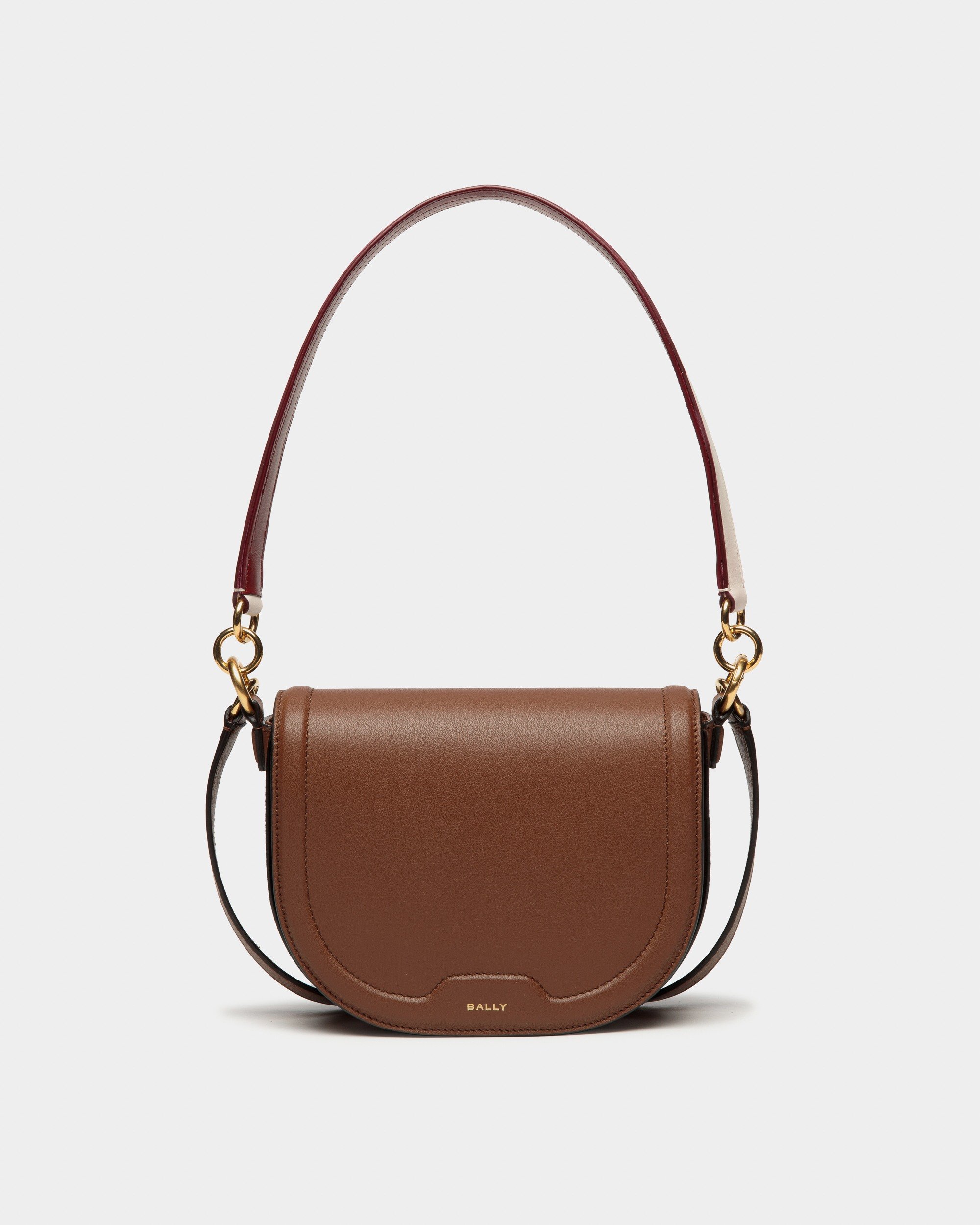 Bally | Code Crossbody Bag In Brown Leather