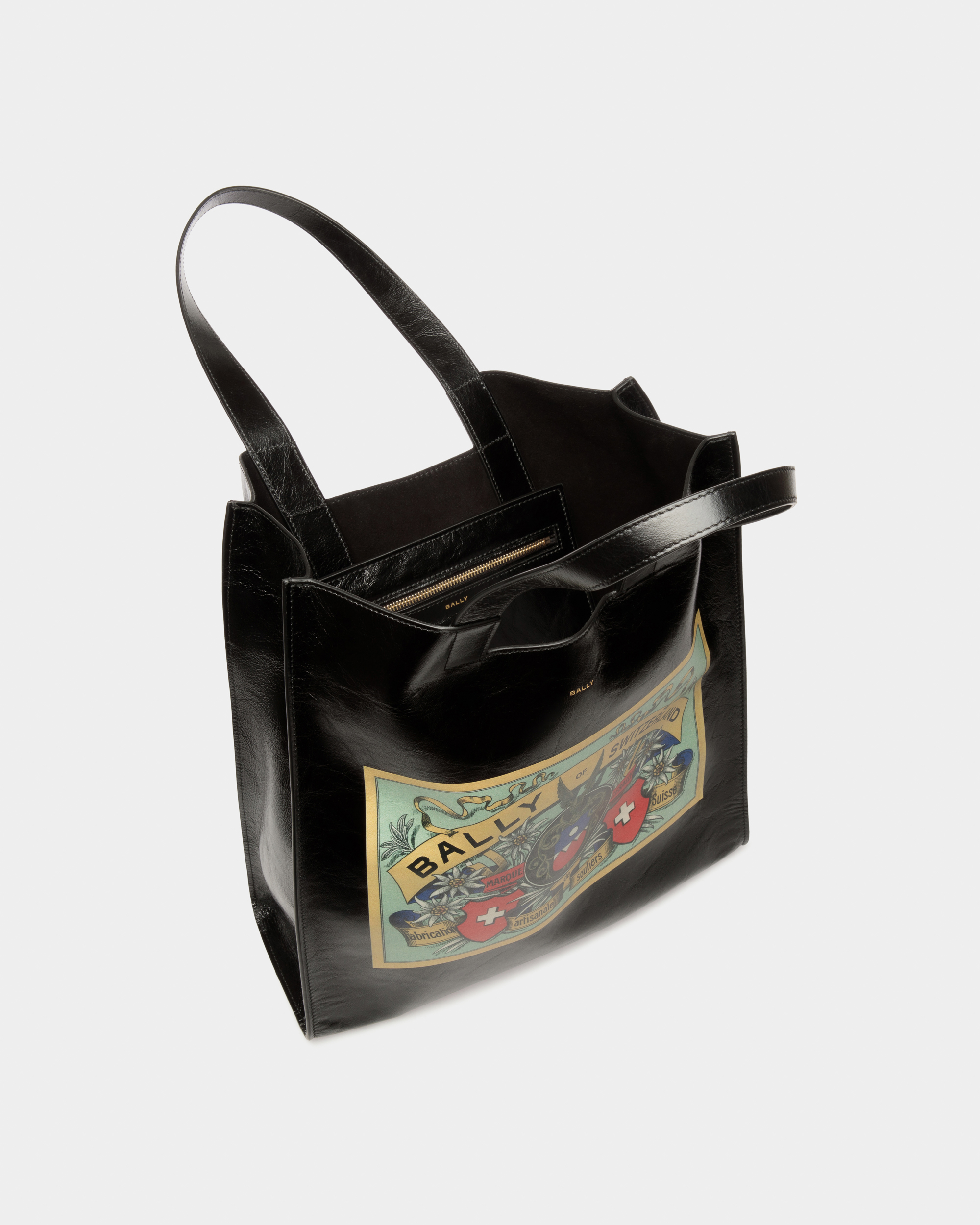 Easy Tote In Black Leather