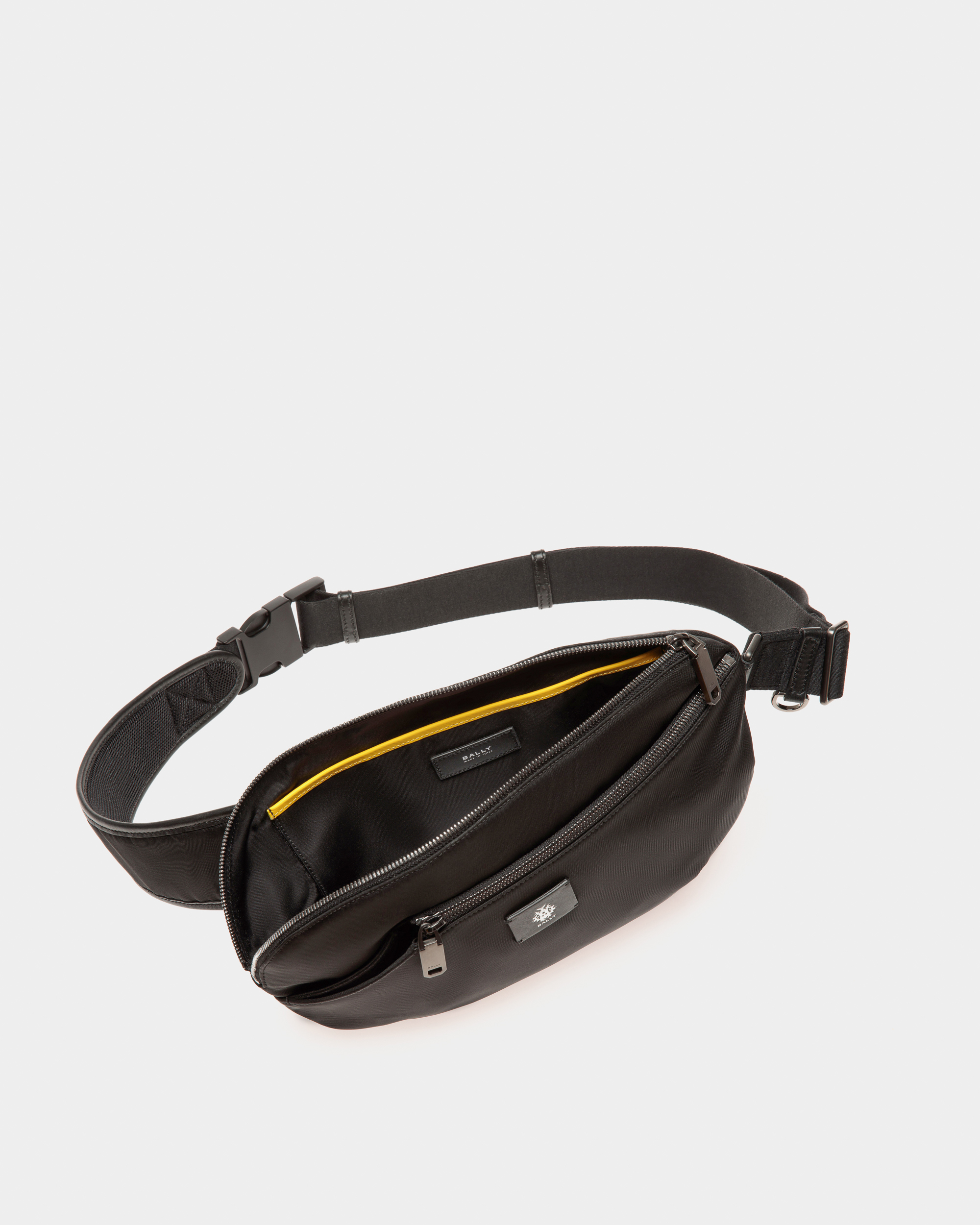 Adrien Brody Travel Collection Crossbody In Black Nylon