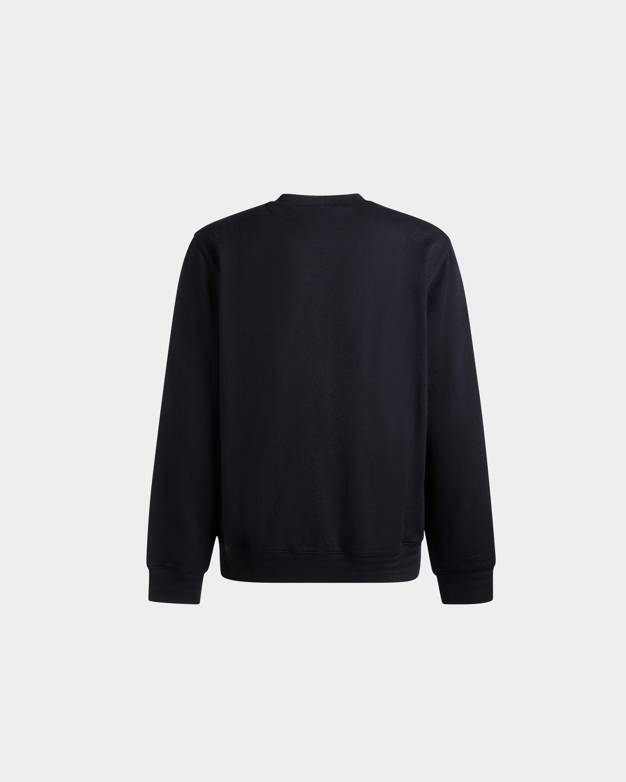 Adrien Brody Travel Collection Crewneck Sweatshirt In Navy Blue Cashmere Blend