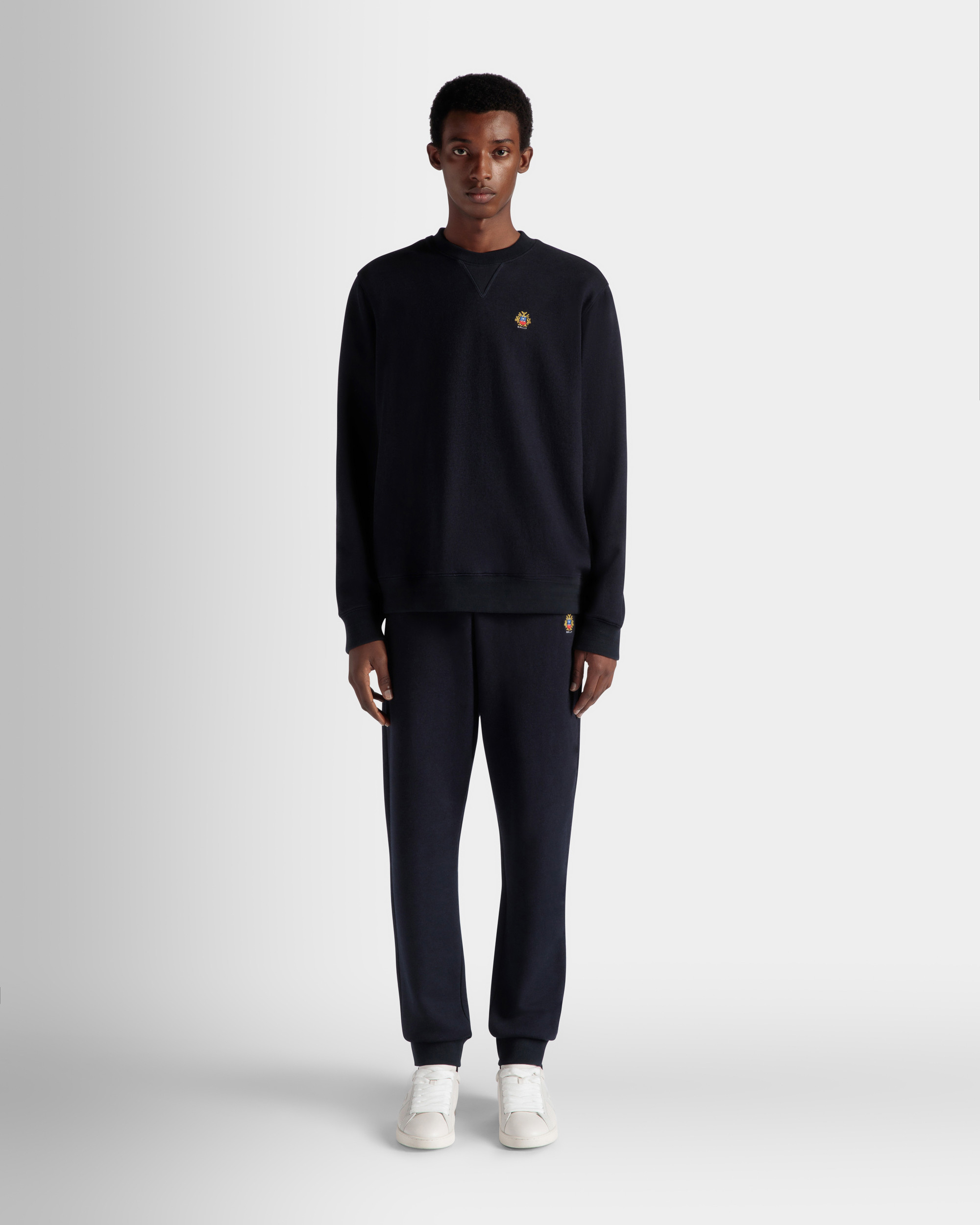 Adrien Brody Travel Collection Sweatpants In Navy Blue Cashmere Blend