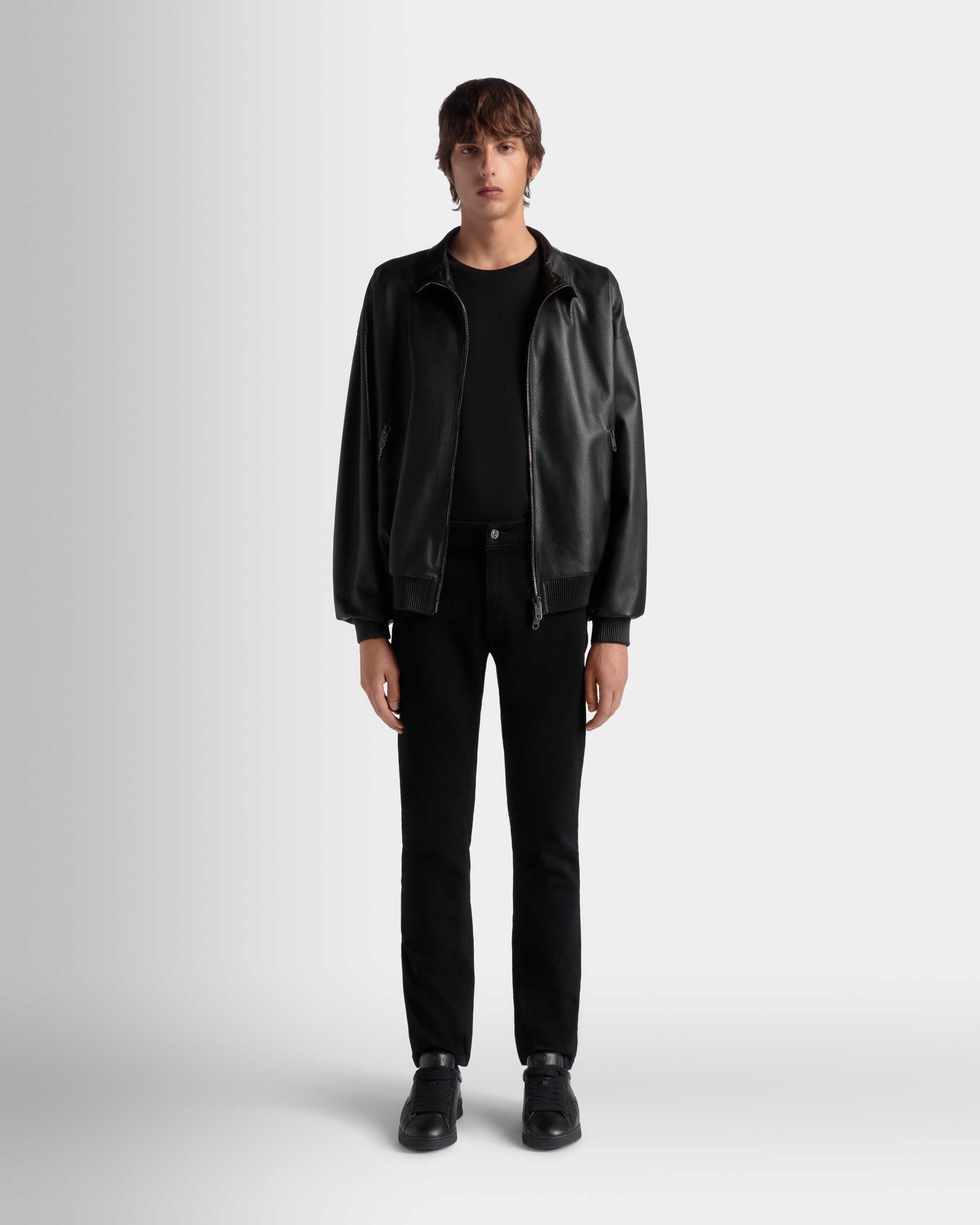 Adrien Brody Travel Collection Denim Pants In Black Mix Cotton