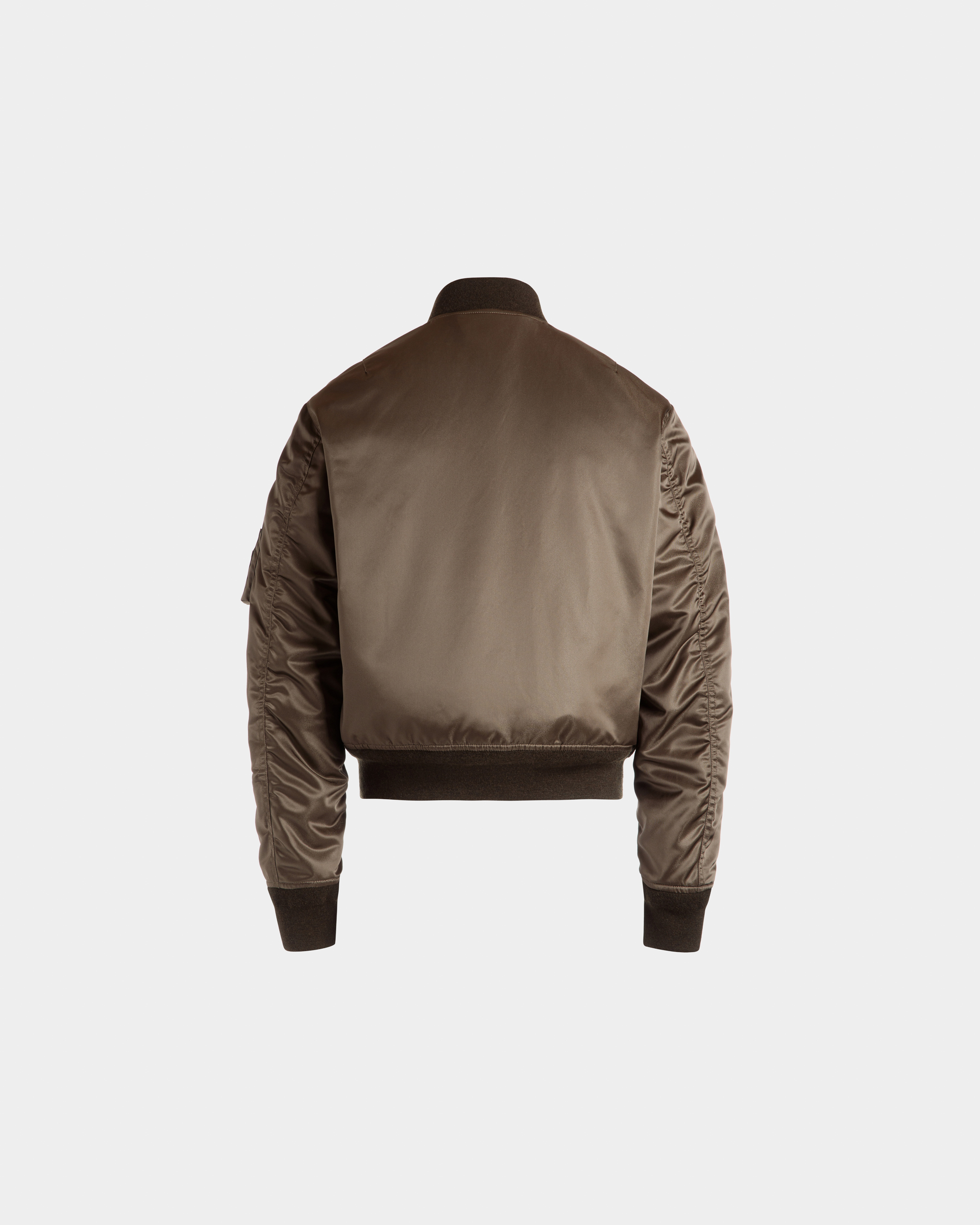 Adrien Brody Travel Collection Bomber In Military Green Nylon