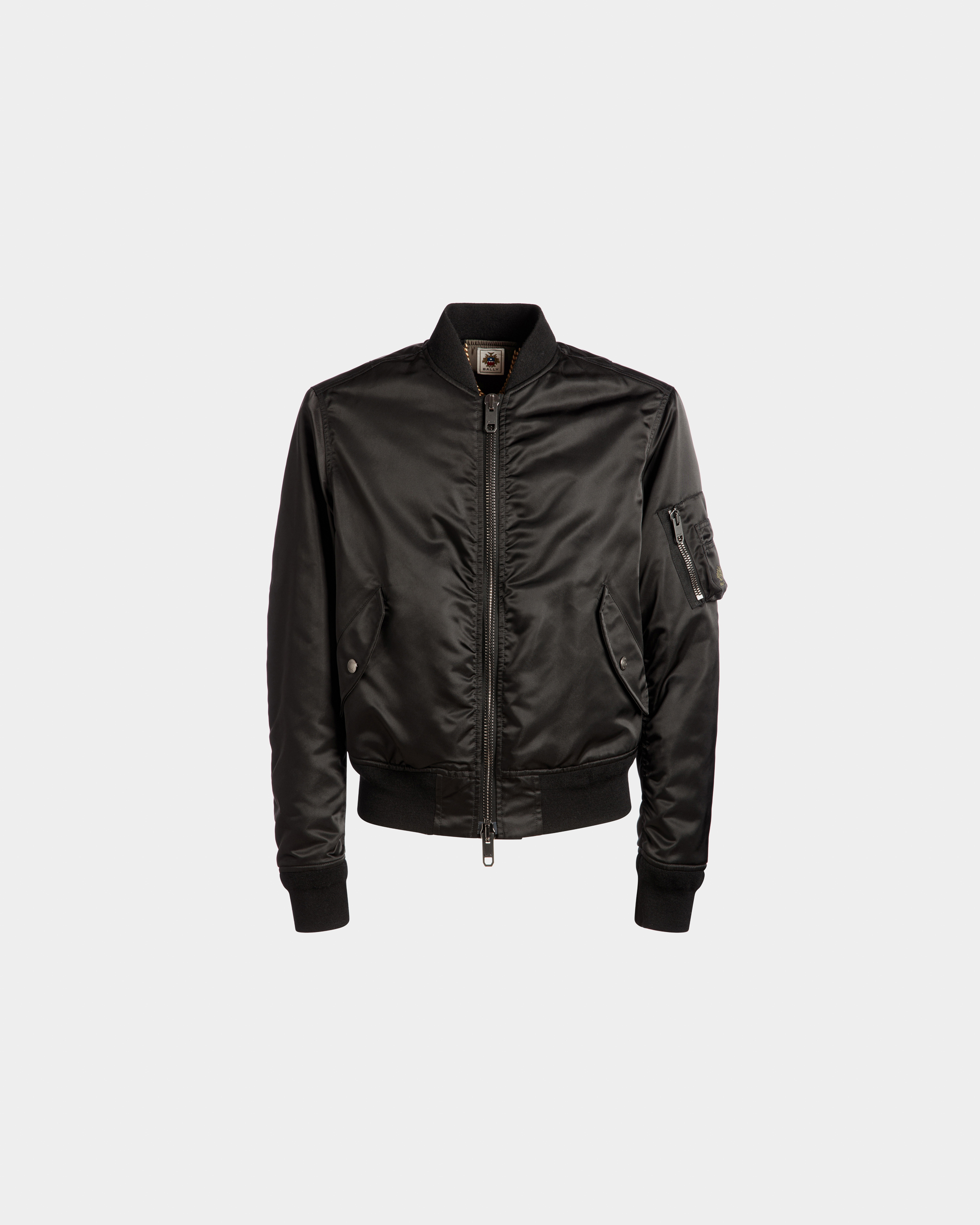Adrien Brody Travel Collection Bomber In Black Nylon