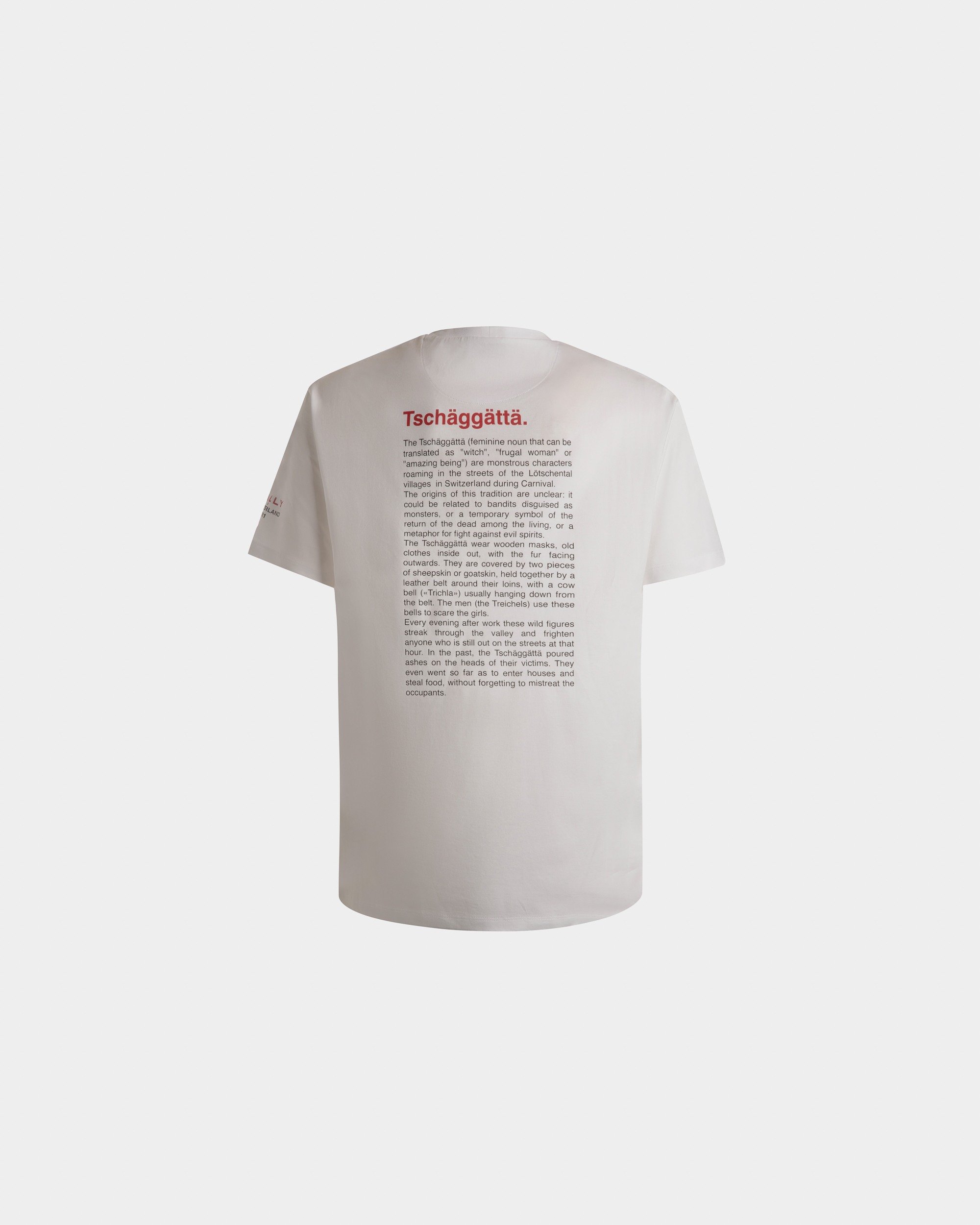 T-Shirt With Forest Mask In White Cotton