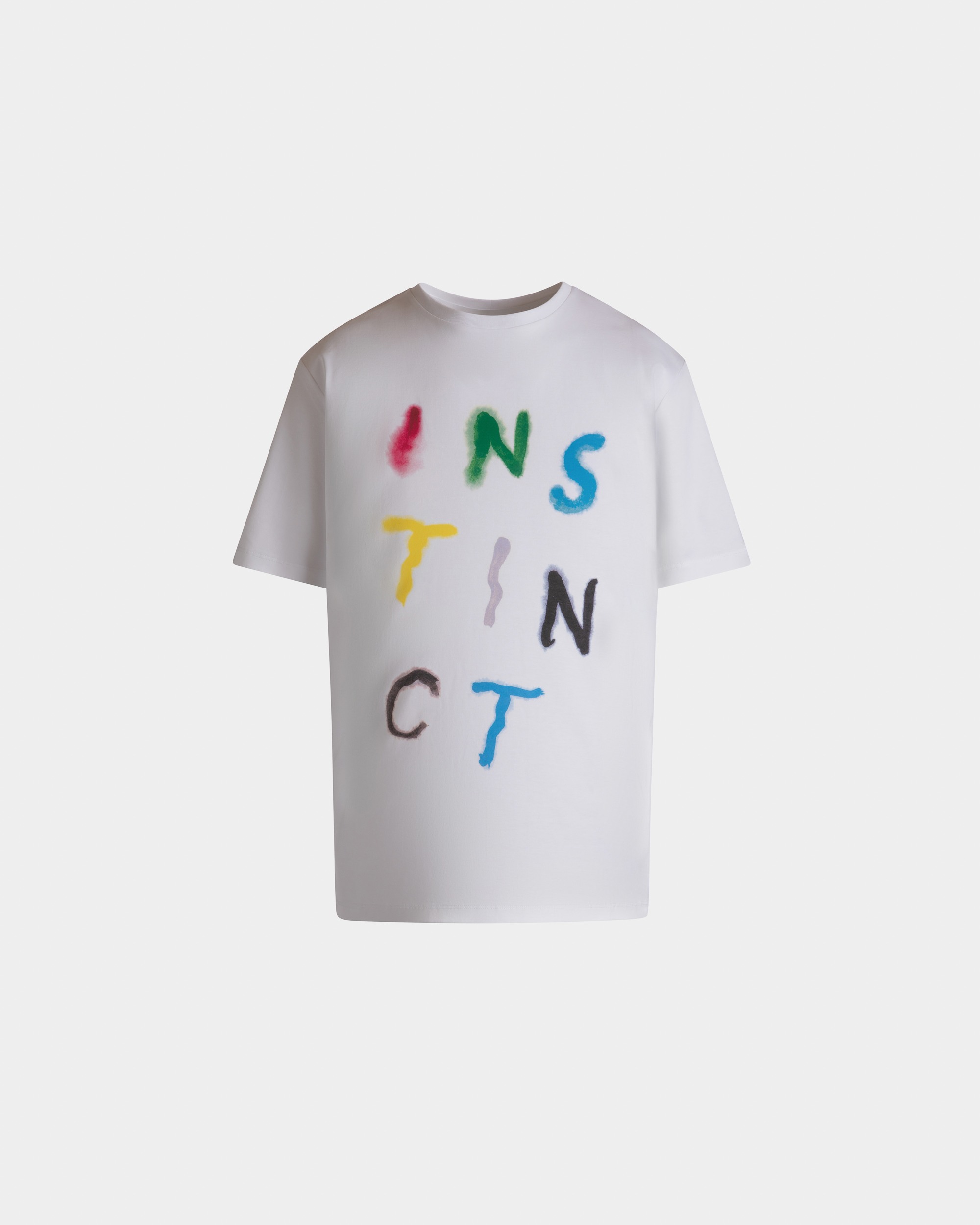 Instinct T-shirt In White Cotton