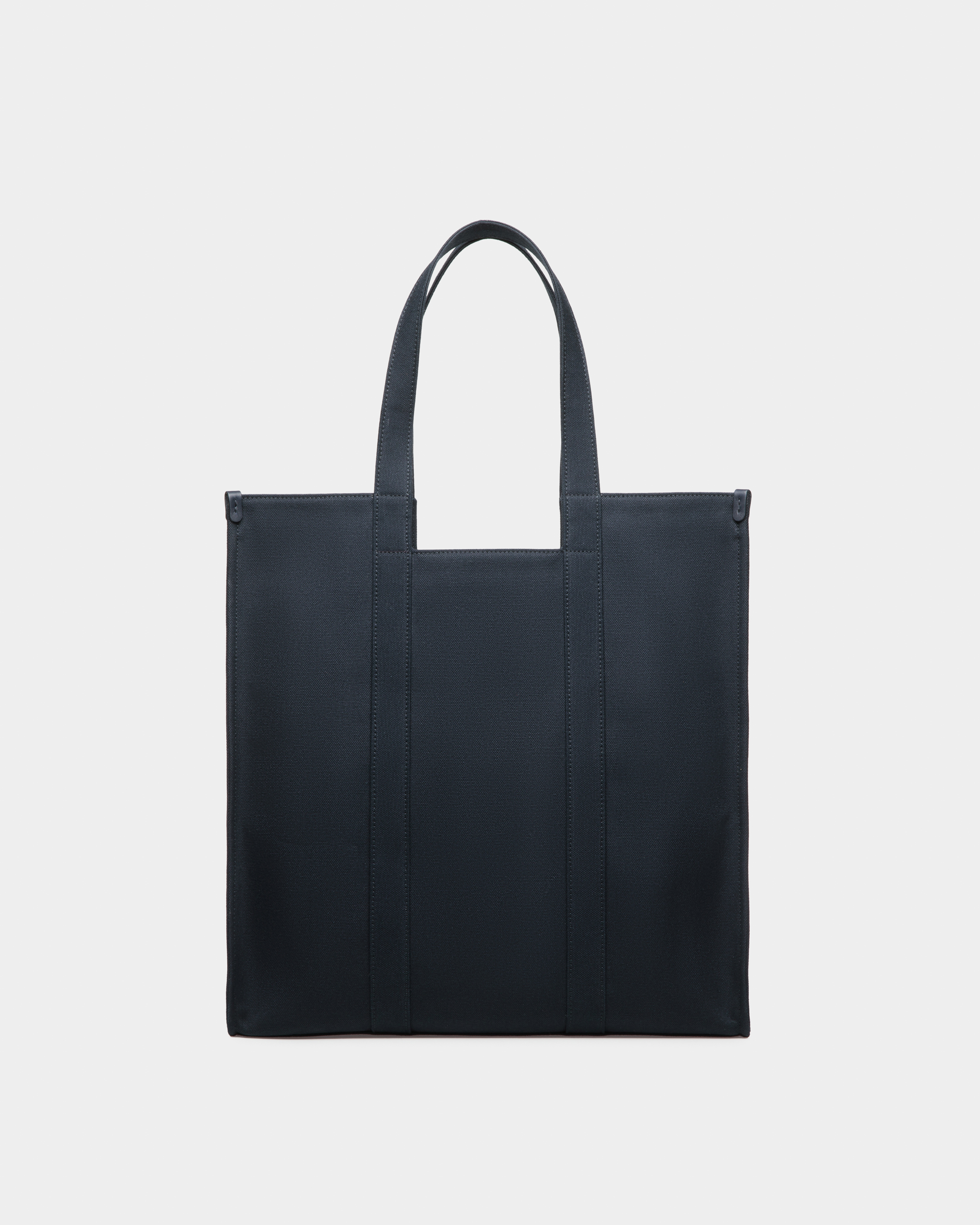 Easy Tote In Navy Blue Cotton Canvas