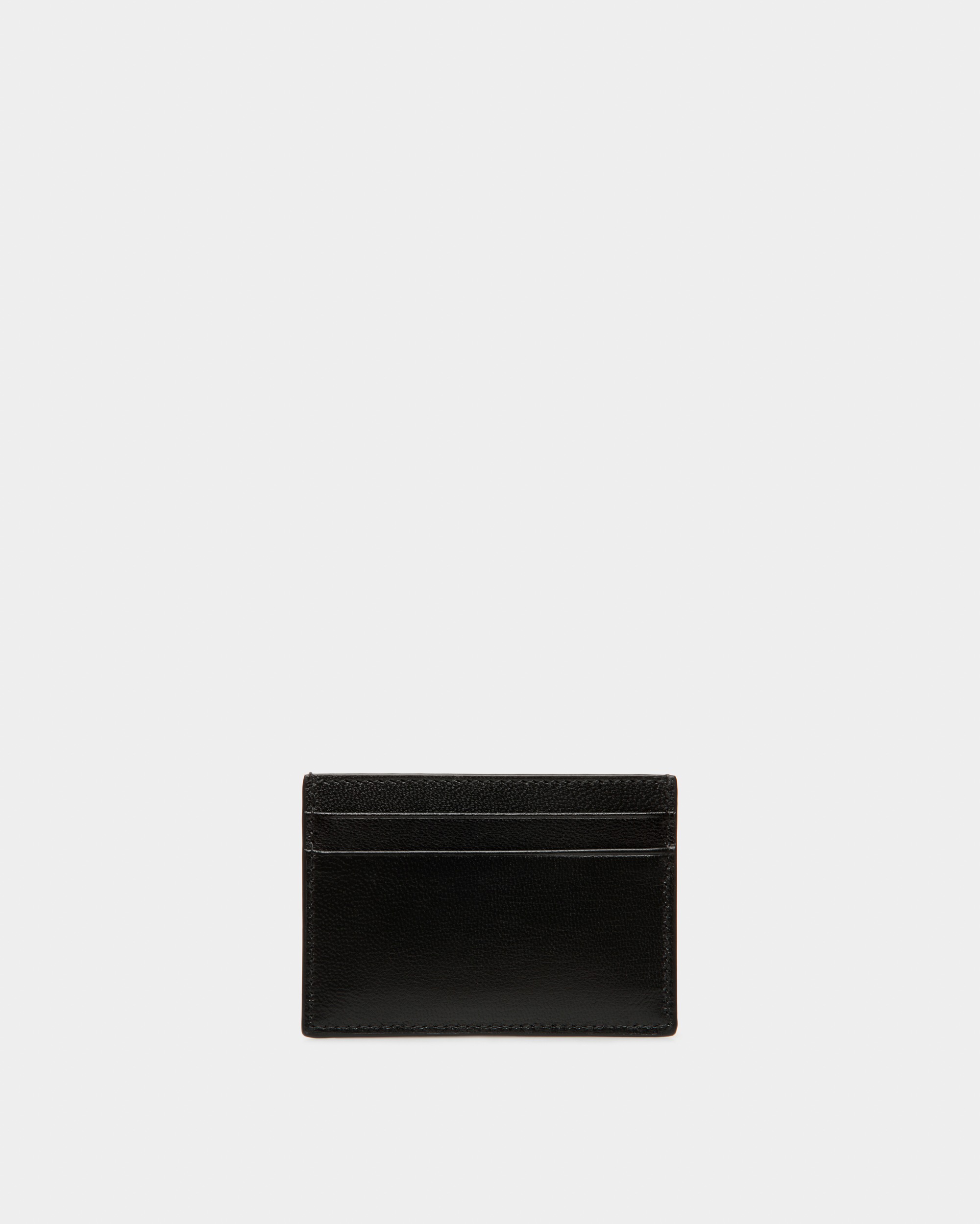 Easy Card Holder In Black Leather