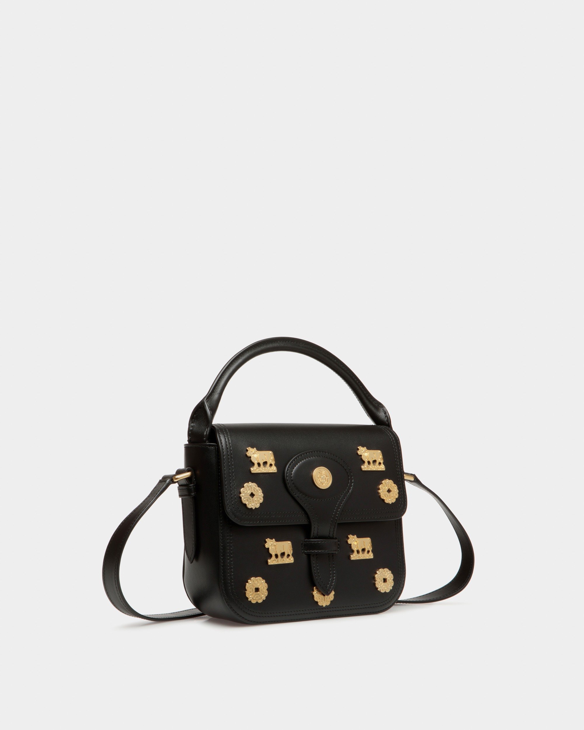Beckett Minibag In Black Leather with Studs