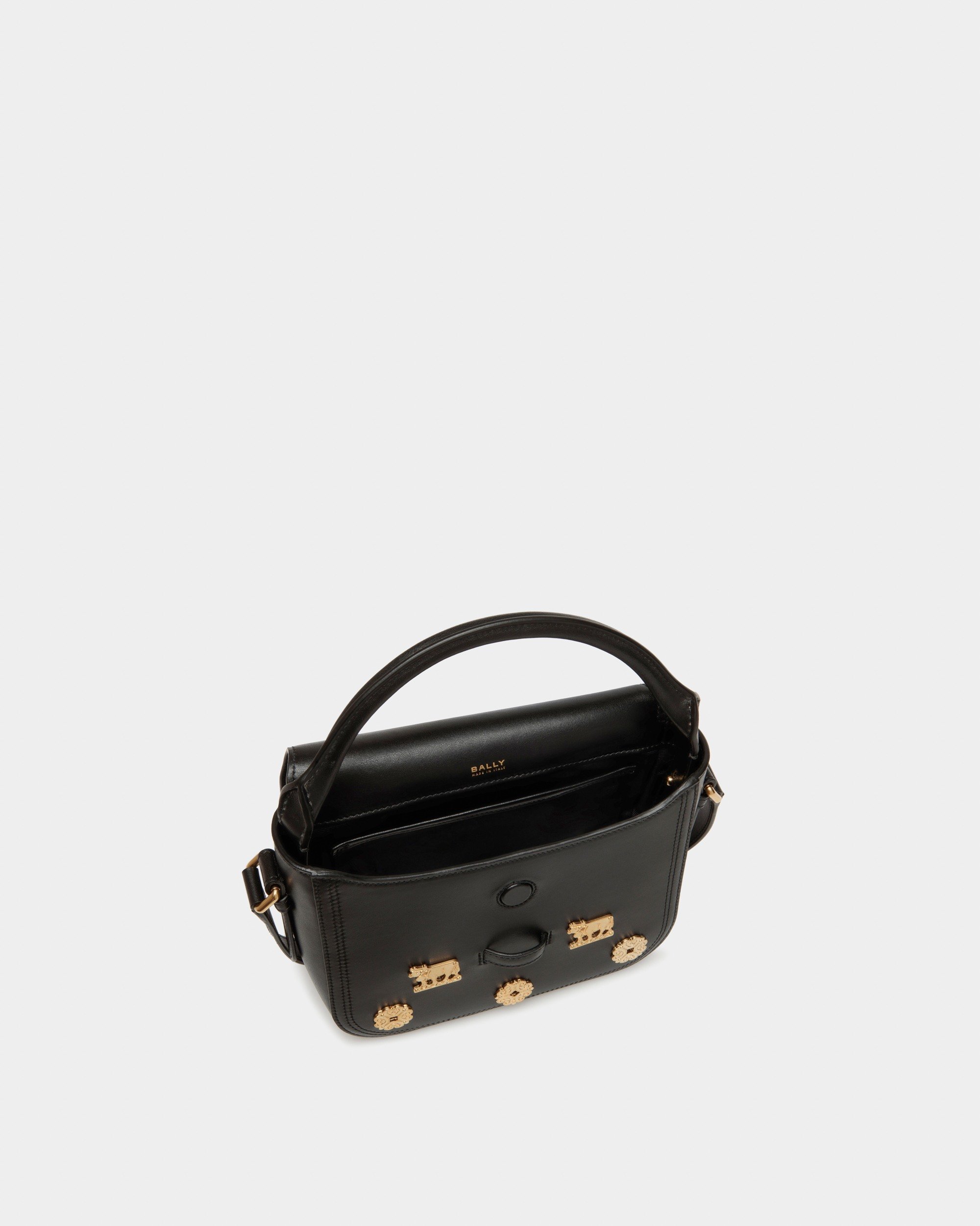 Beckett Minibag In Black Leather with Studs