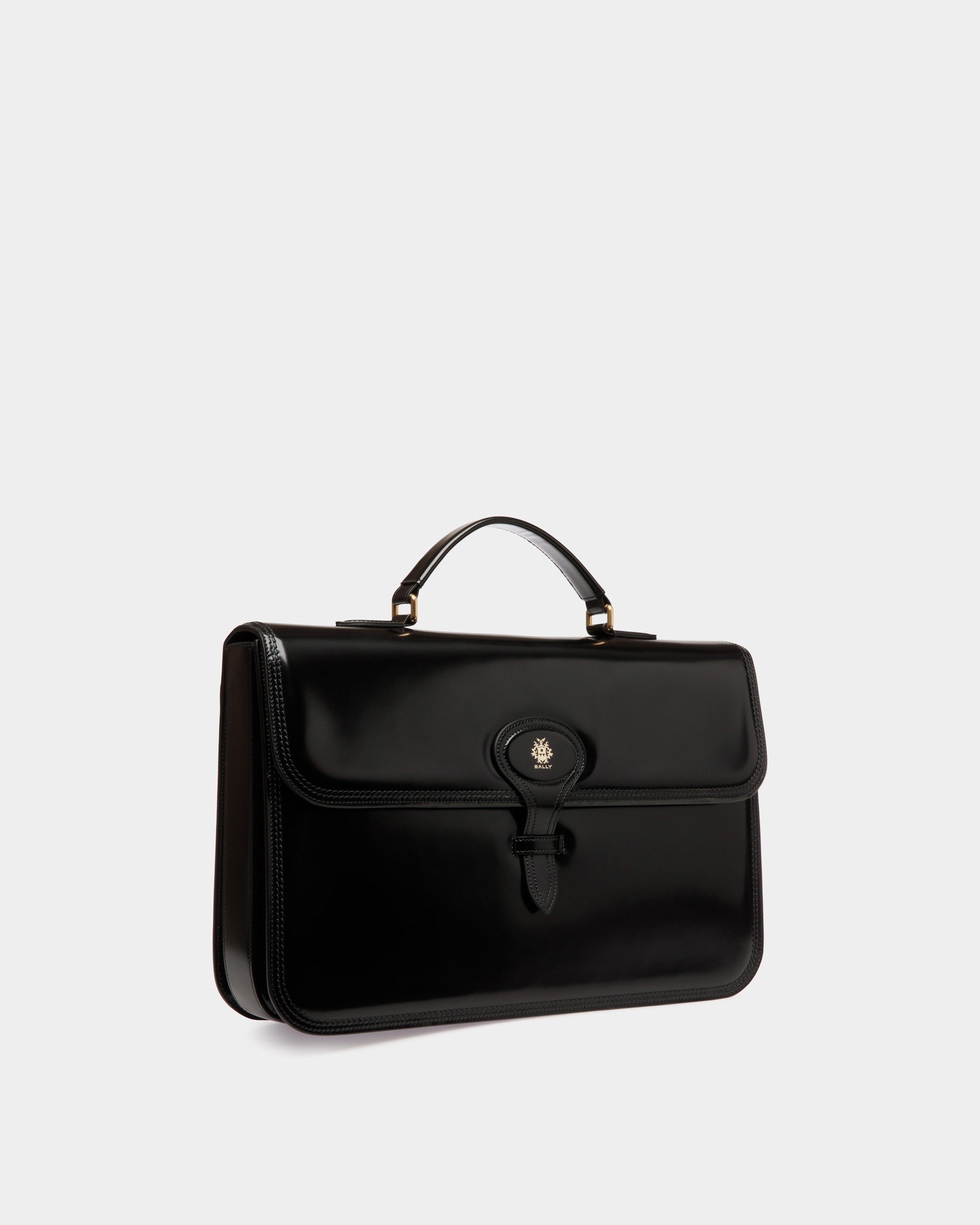 Beckett Briefcase In Black Leather