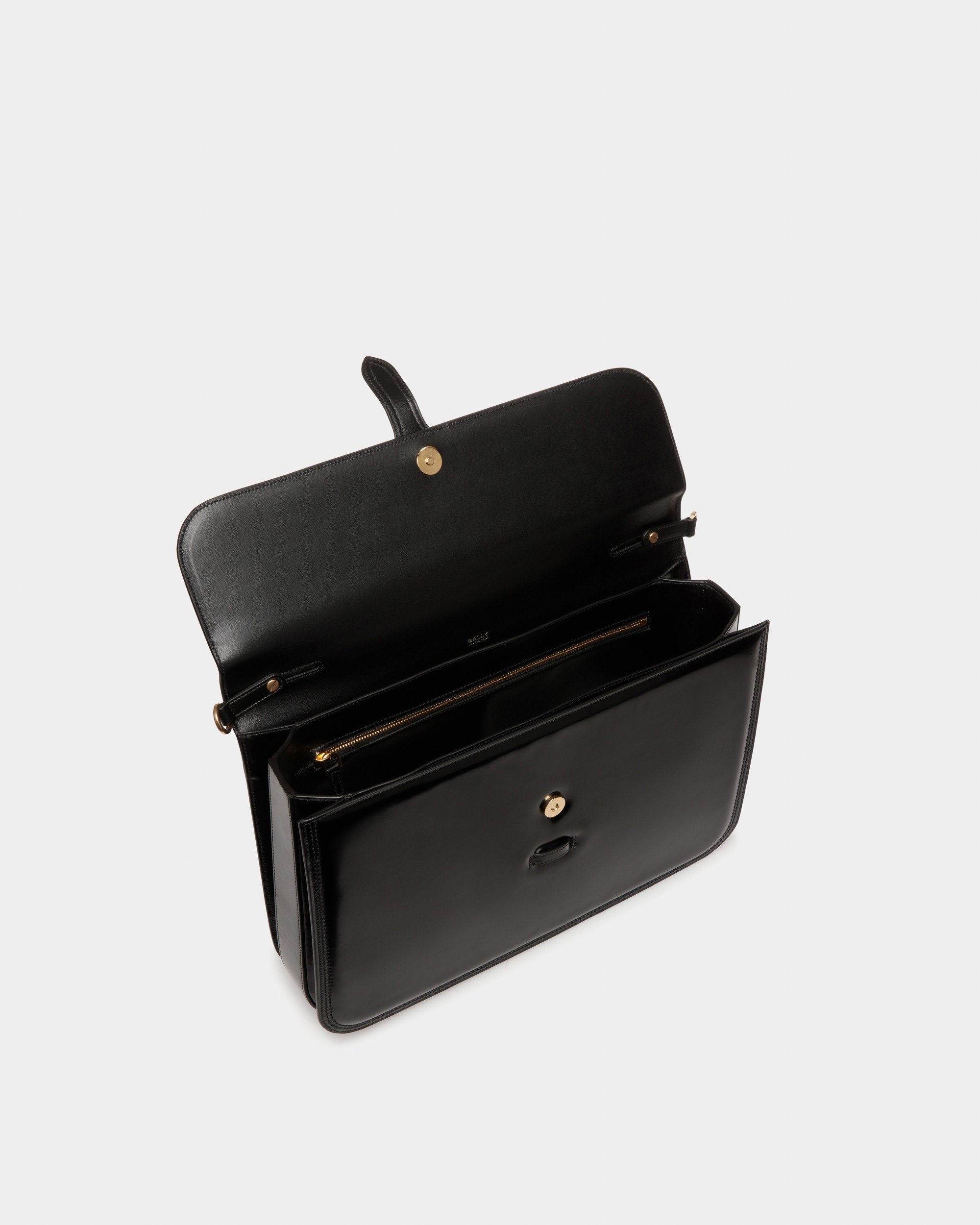Beckett Briefcase In Black Leather