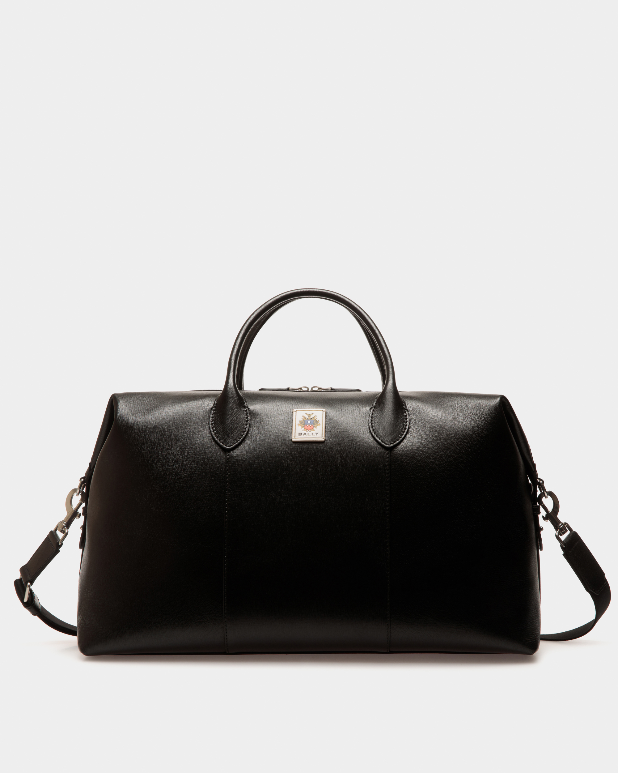 Easy Weekender In Black Leather