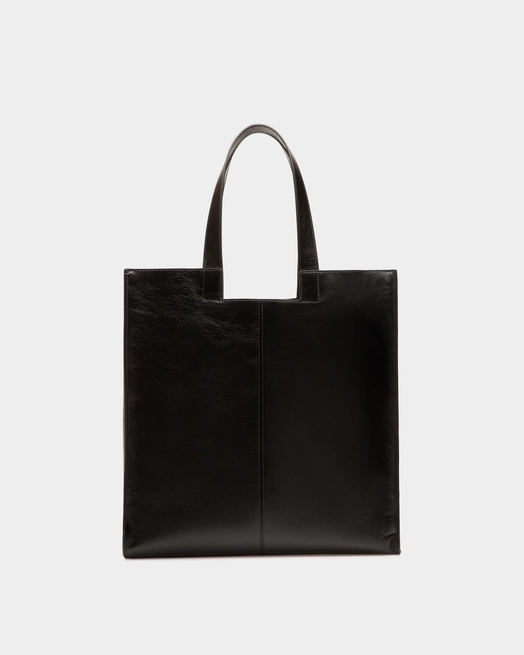 Easy Tote Bag In Black Leather with Studs