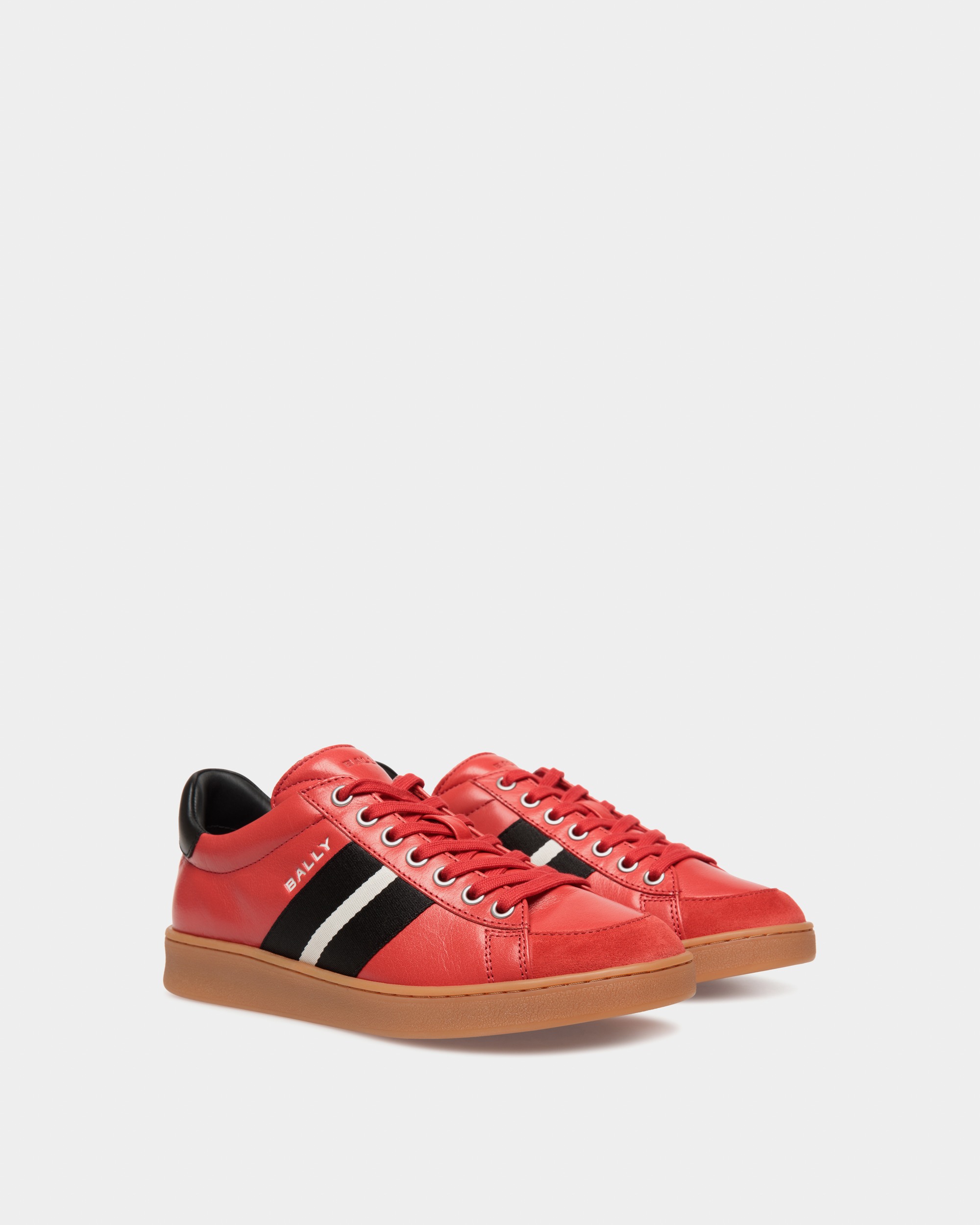 Thiago-Ribbonwch Leather Sneakers