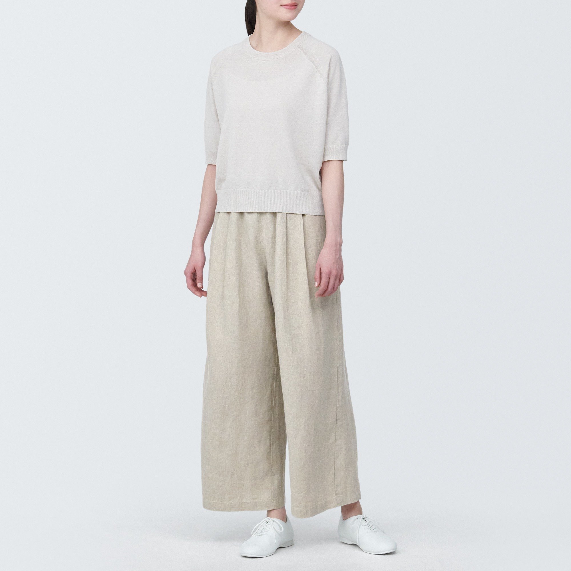 MUJI | Linen Easy widepants
