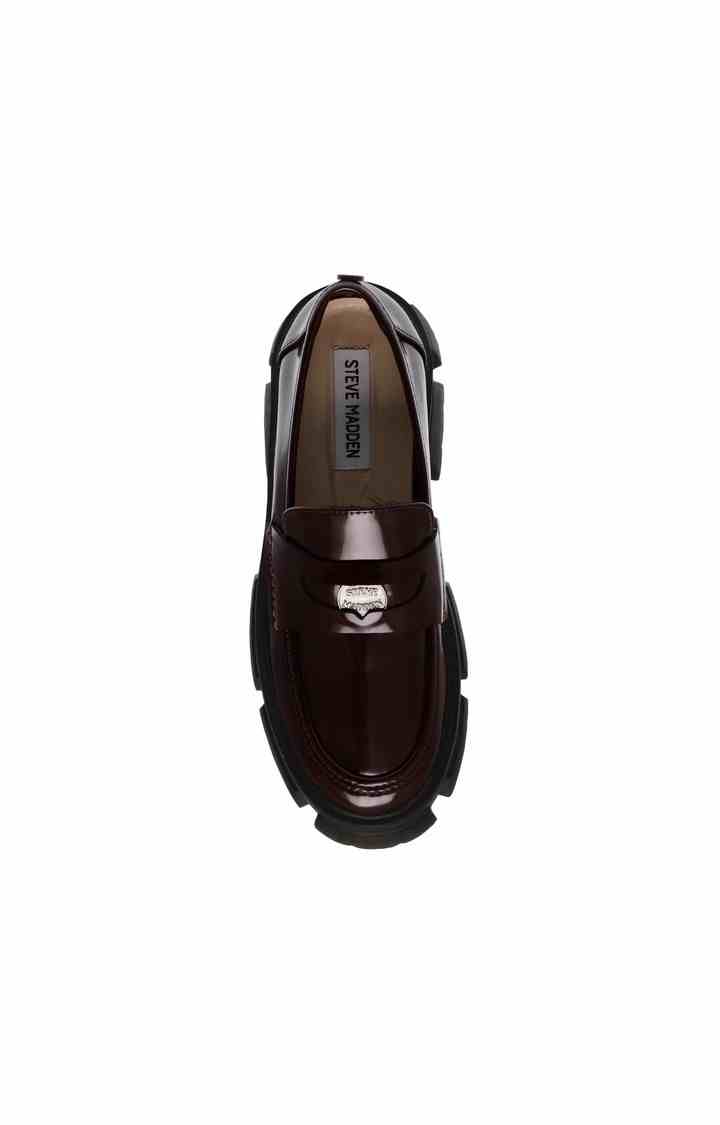 Teazer Wine Closed Flats & Ballerinas