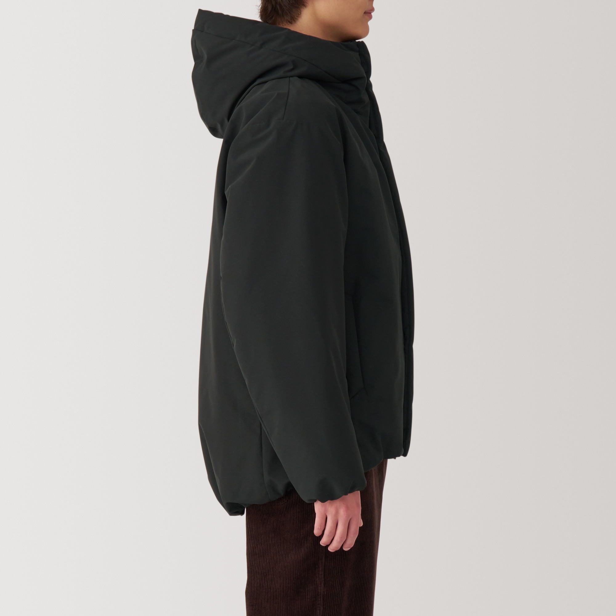 MUJI | Washable padded hooded jacket