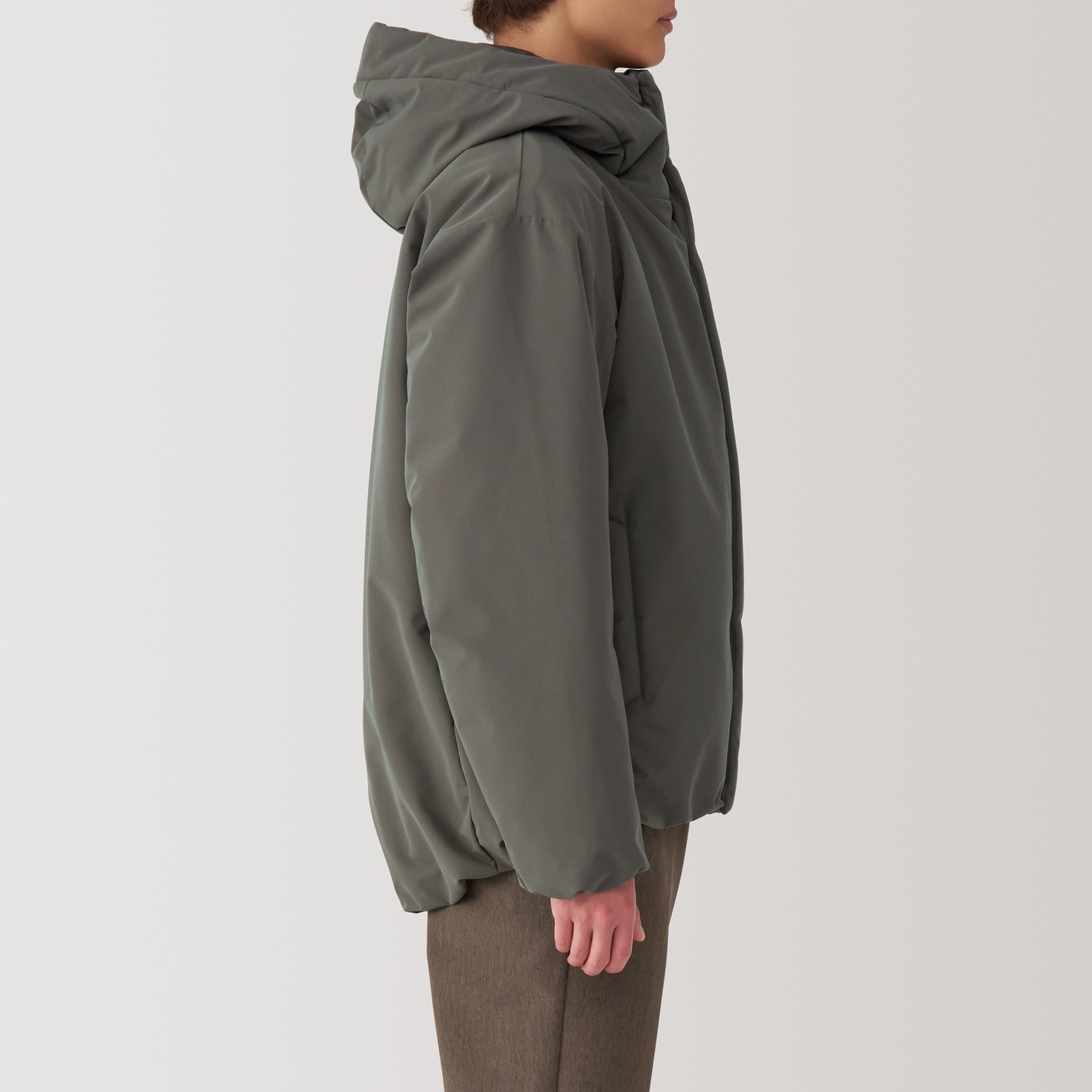 Washable padded hooded jacket