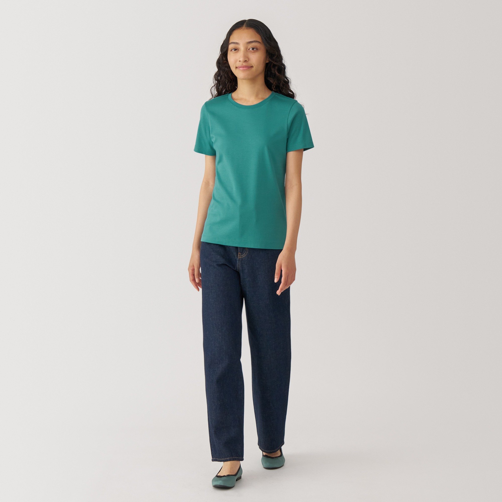 Women's Anti-sweant stain Crew neck Short Sleeve T-shirt(ASEAN)