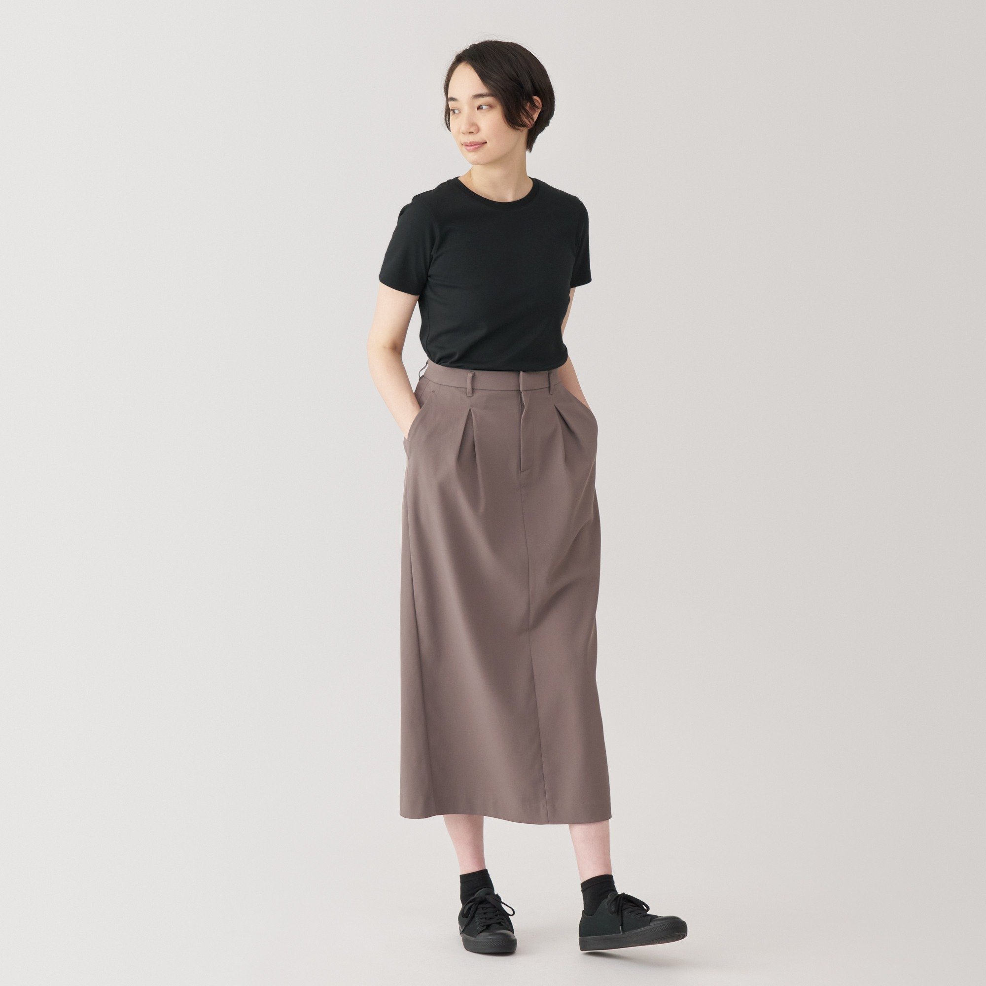 Women's Anti-sweant stain Crew neck Short Sleeve T-shirt(ASEAN)