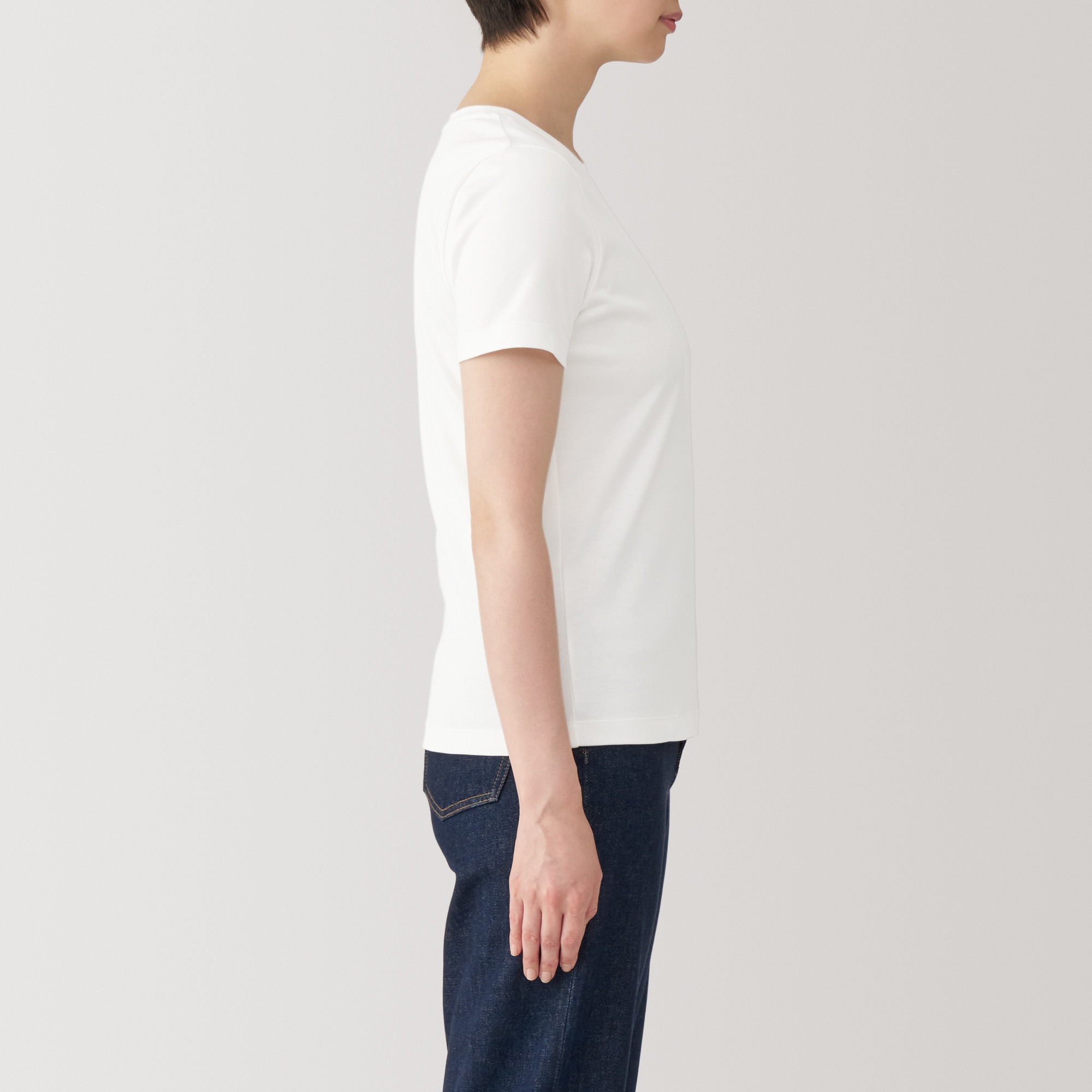 Women's Anti-sweant stain Crew neck Short Sleeve T-shirt(ASEAN)