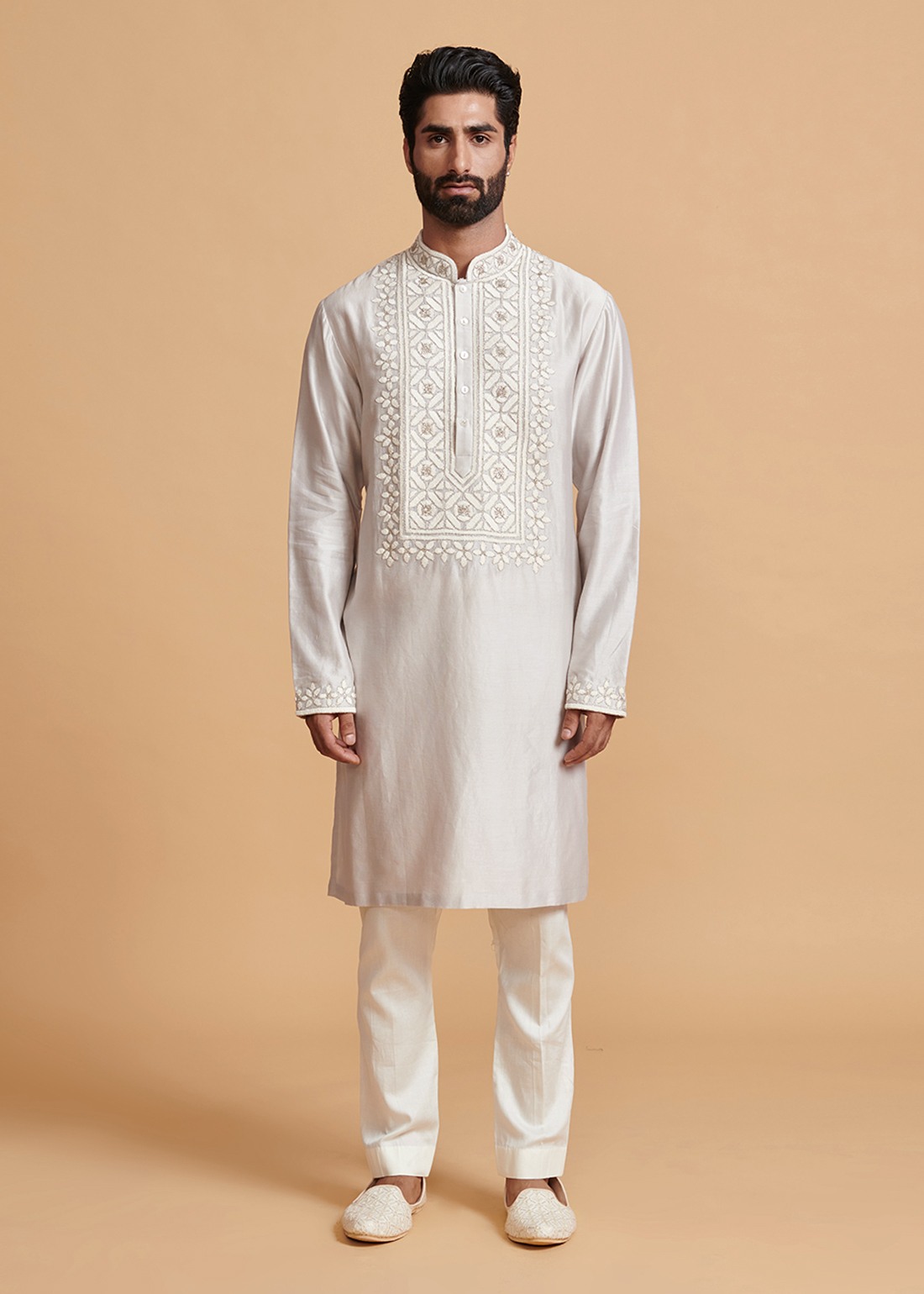 Grey Glitz Kurta