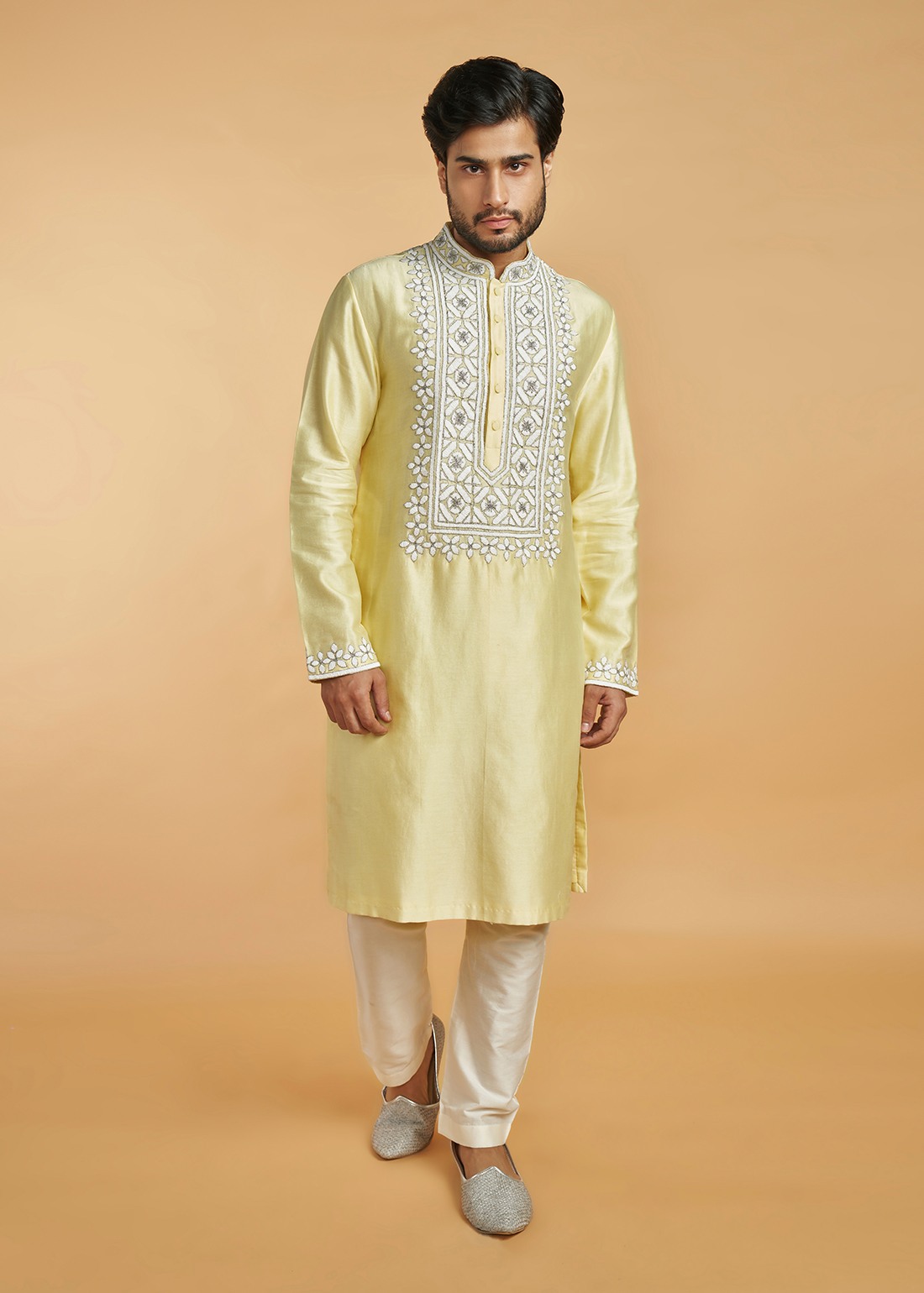 Yellow Glitz Kurta