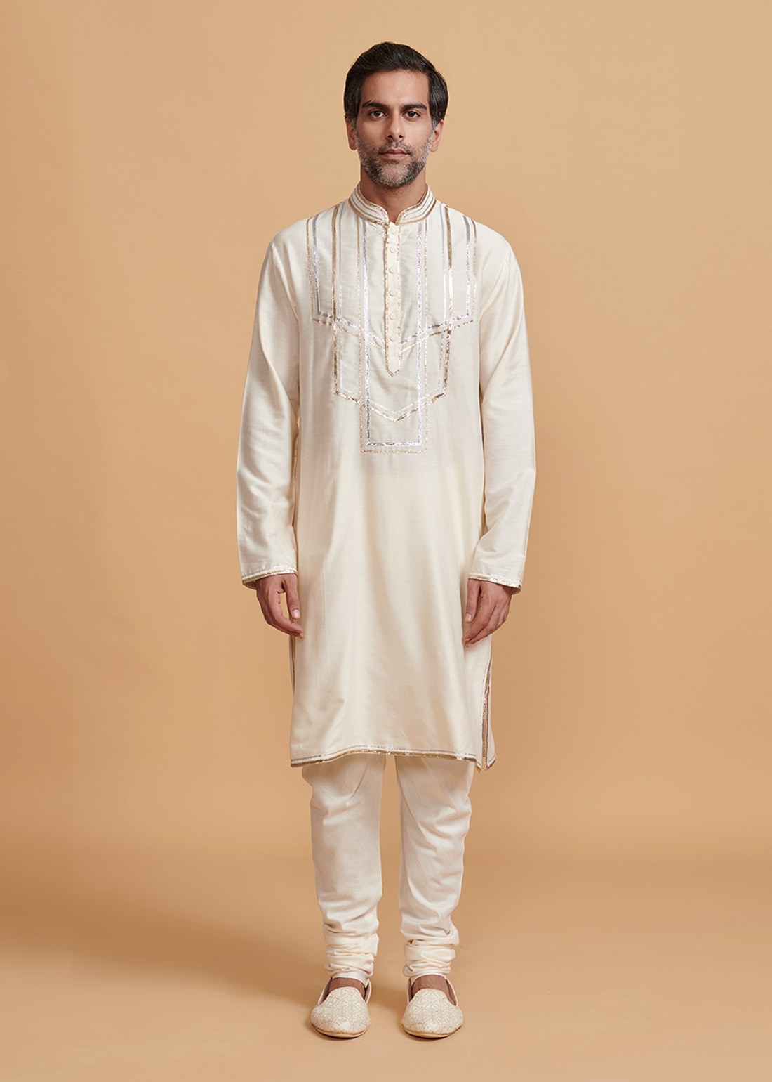 Off White Aari Kurta