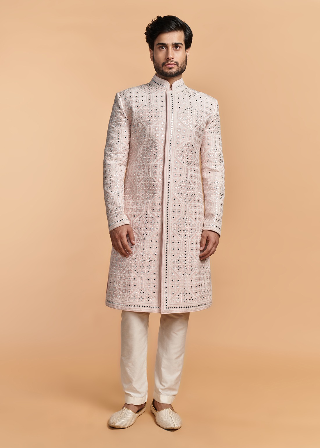 Pink Mirror Sherwani