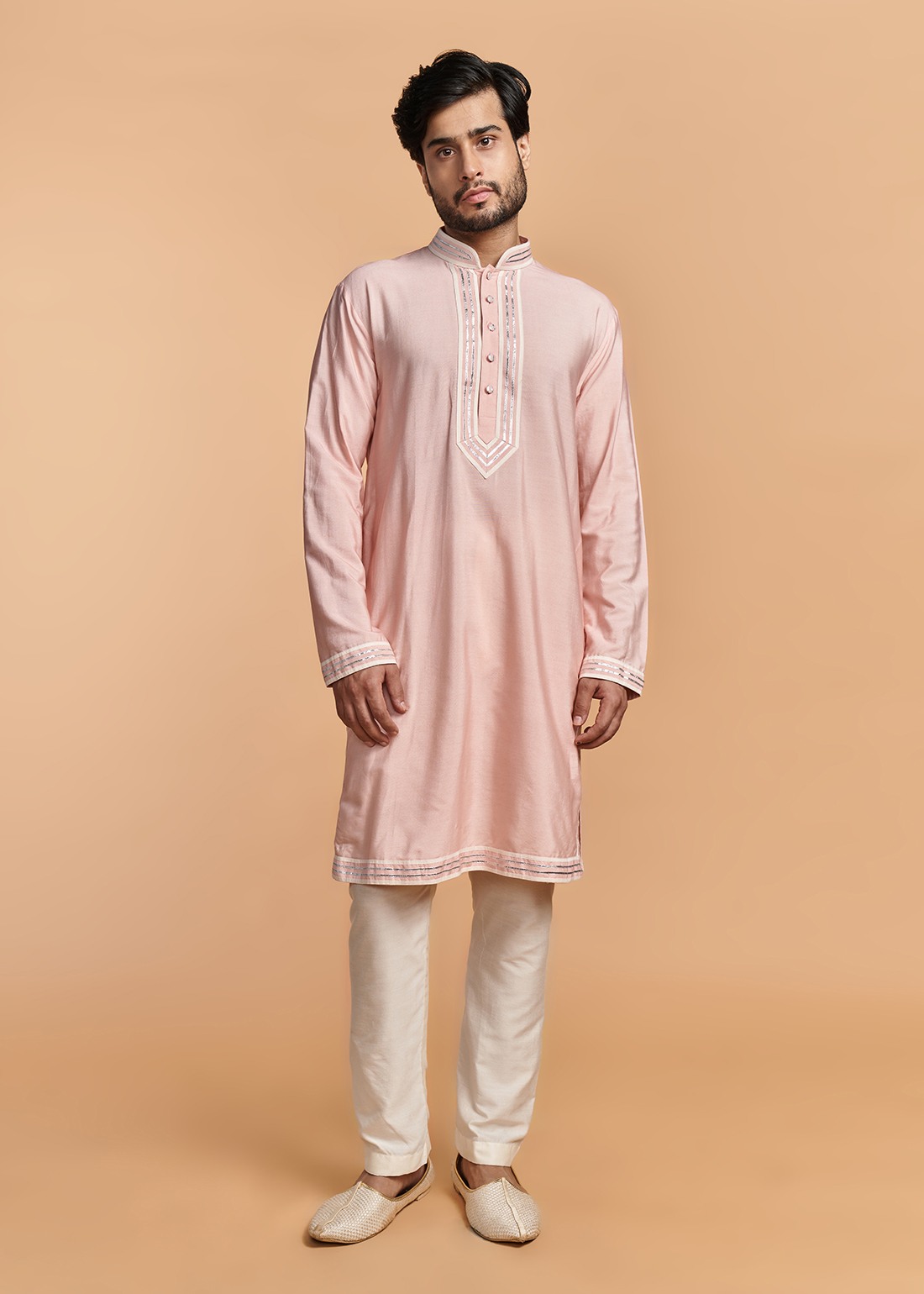Pink Mirror Kurta