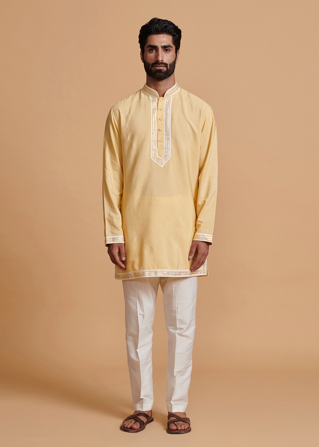 Yellow Mirror Kurta