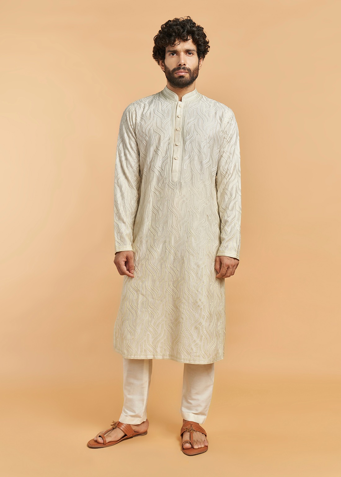 Green Gradation Kurta
