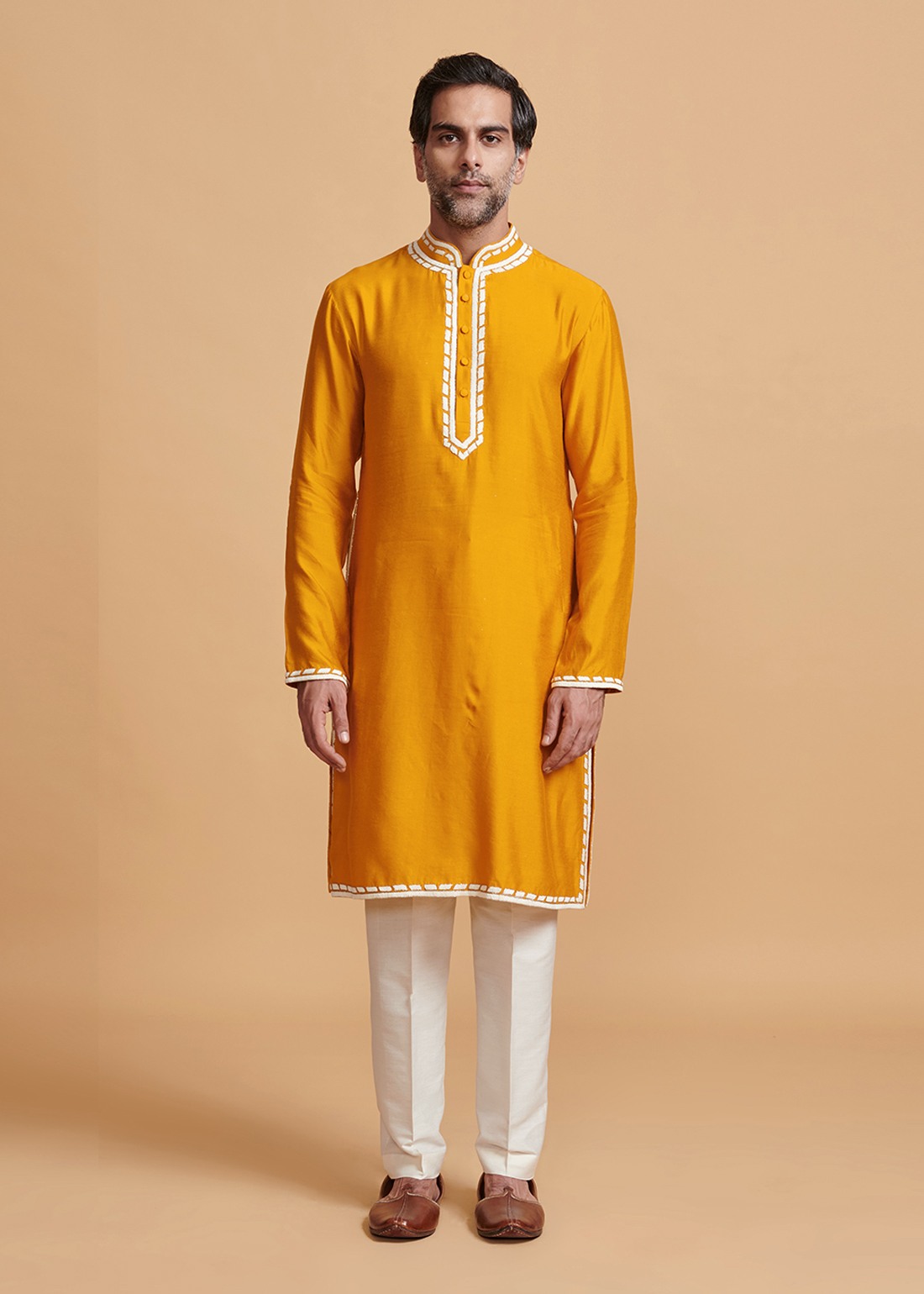 Mustard Glitz Kurta