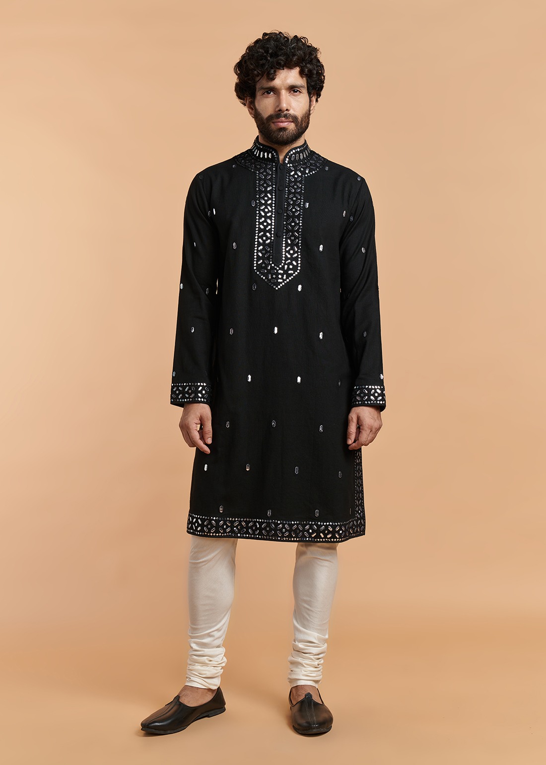 Black Abla Kurta