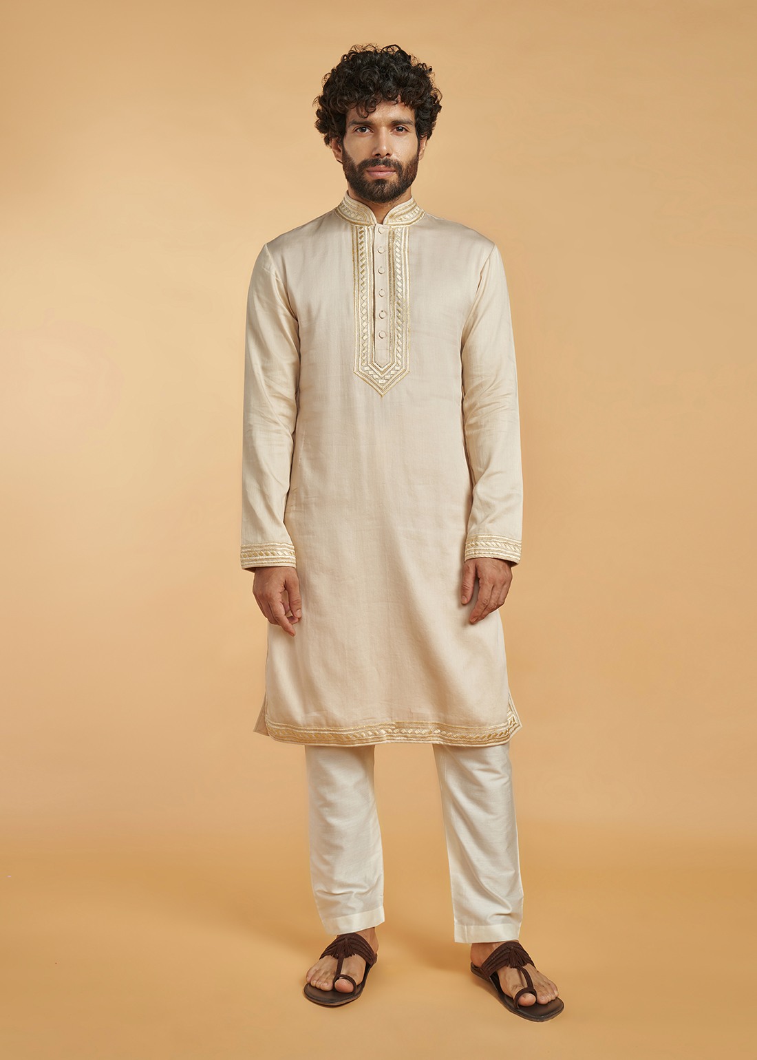 Beige Reshan Vasli Kurta