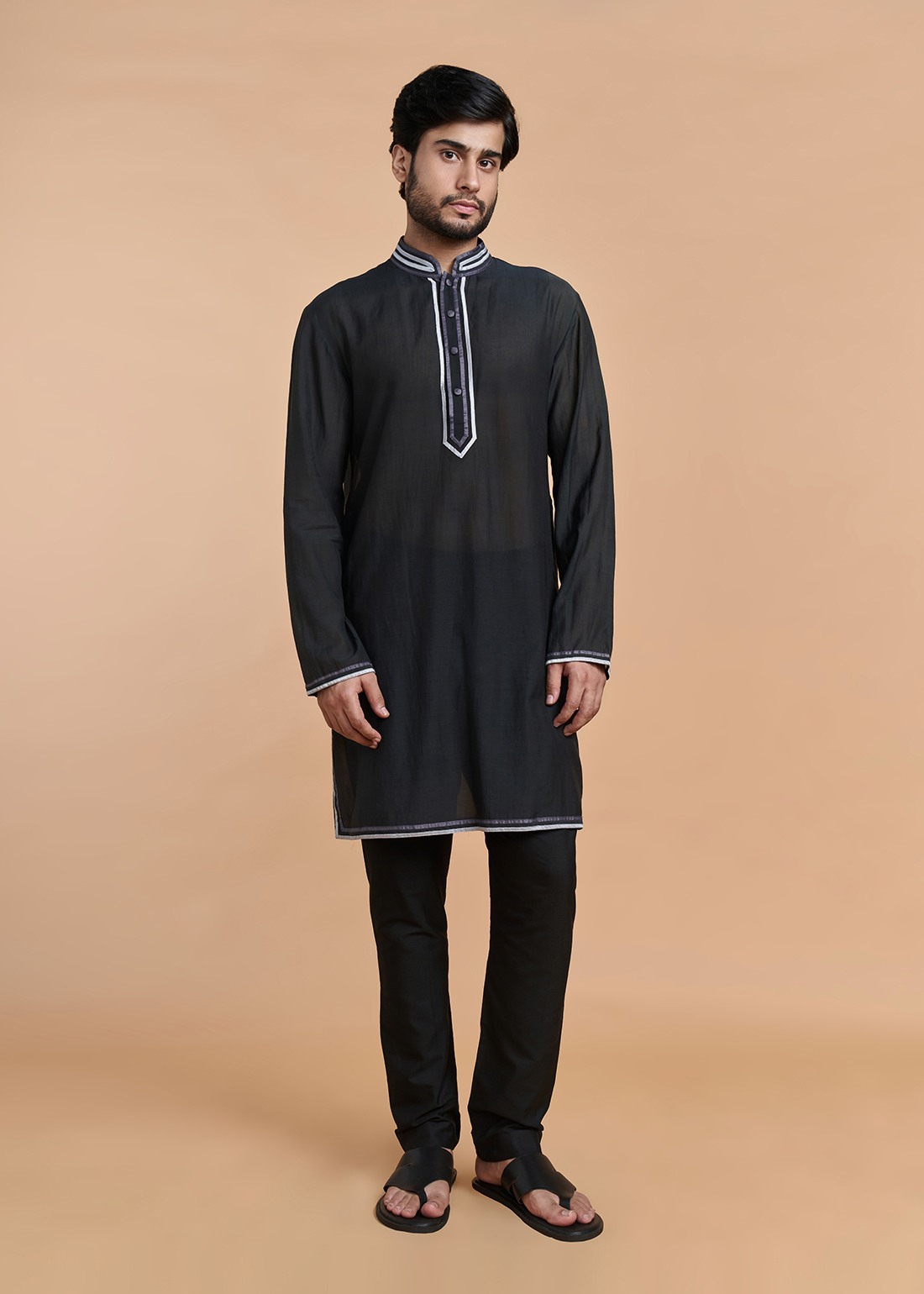 Black Aligarhi Pants