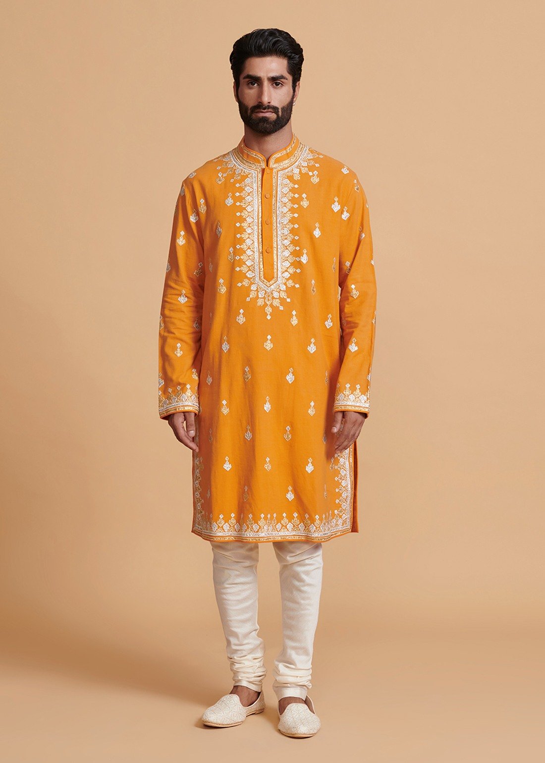 Orange Gota Kurta