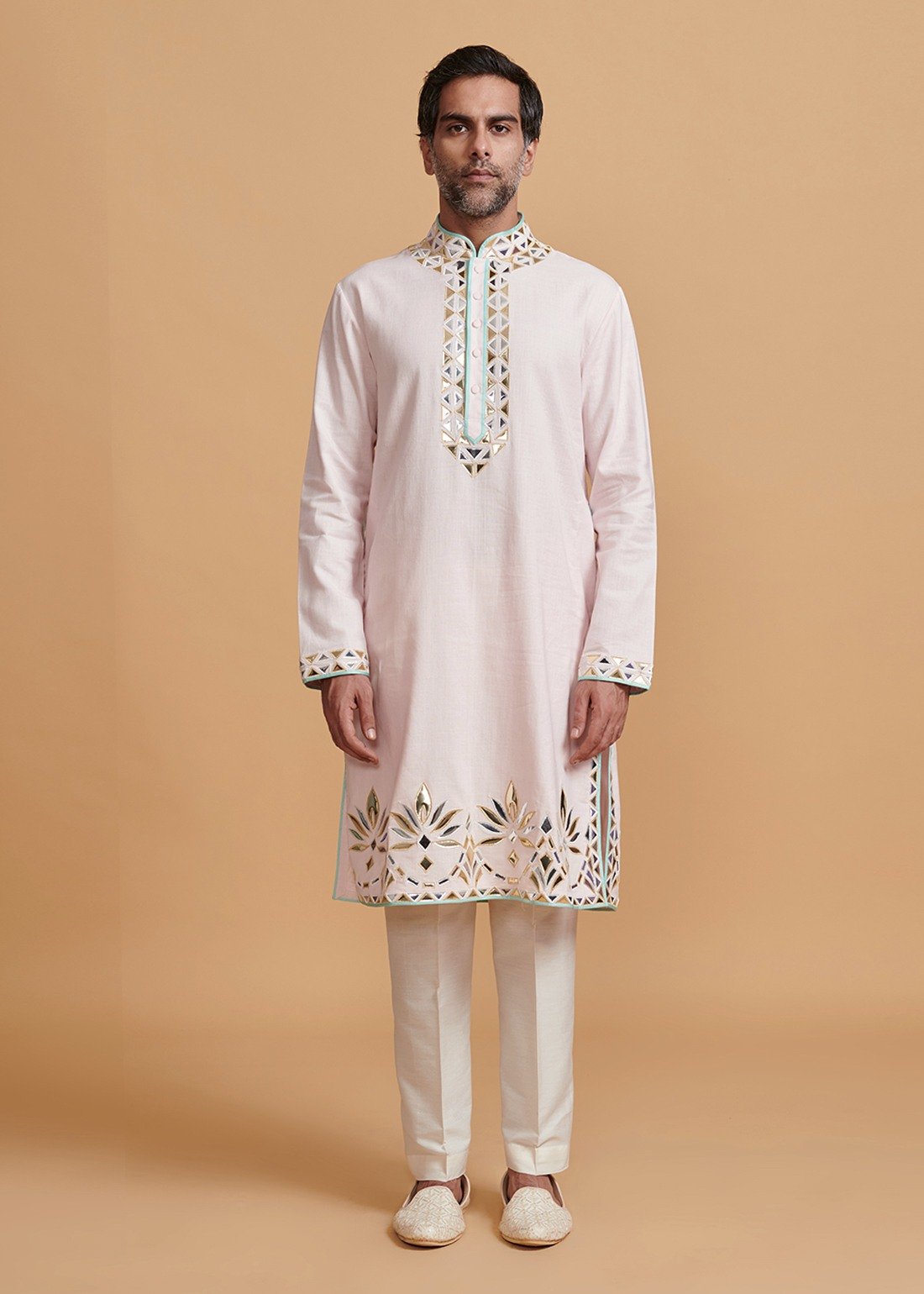 Pink Floral Kurta