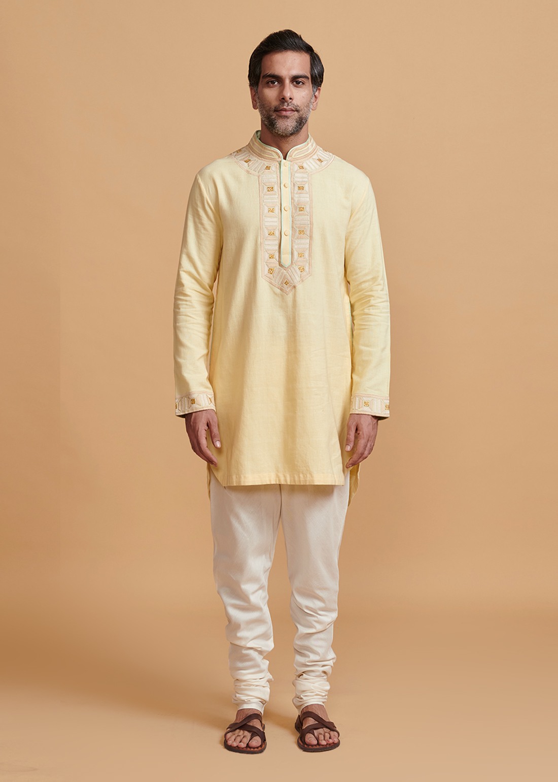 Yellow Applique Kurta