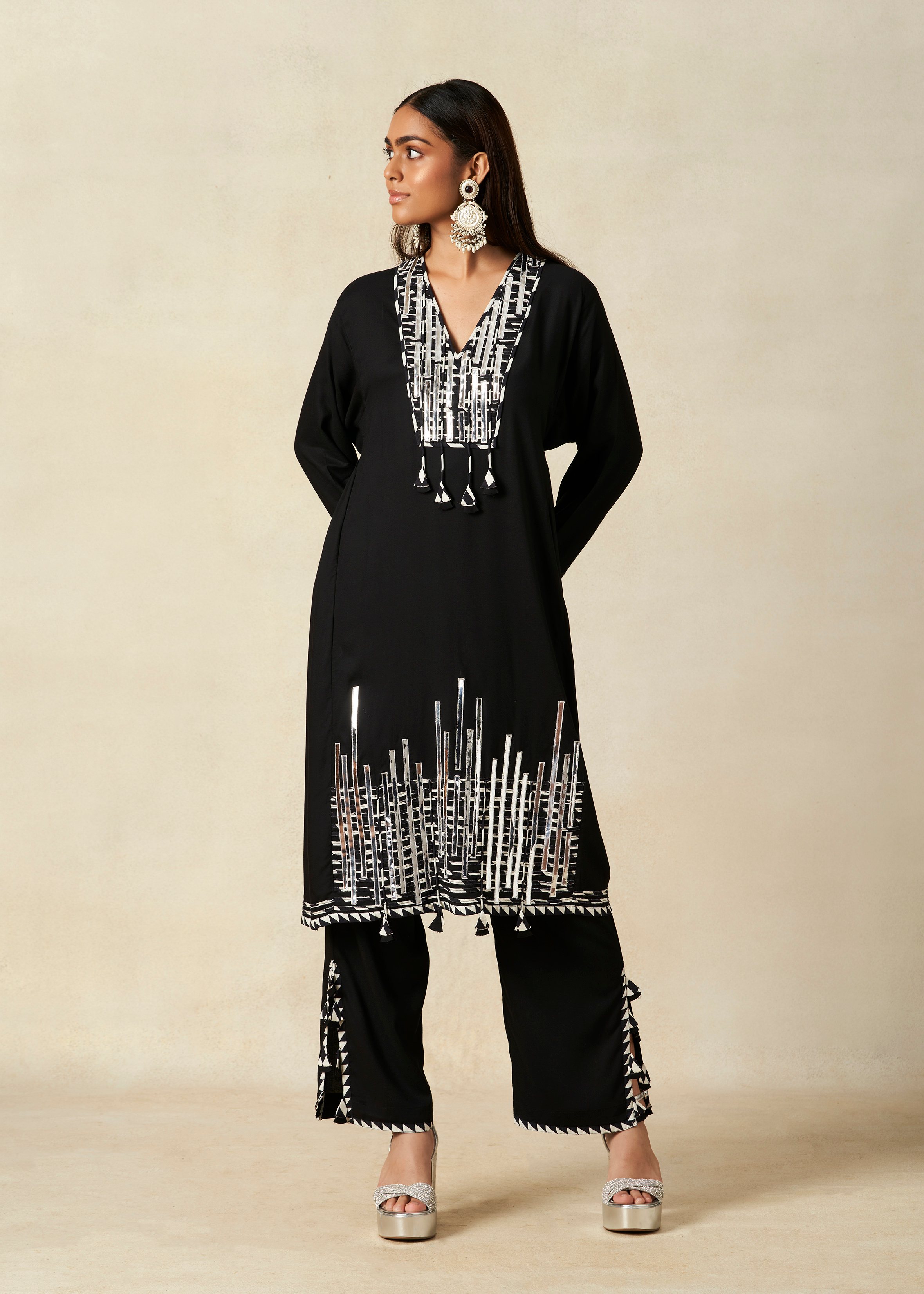 Black Kali Kurta