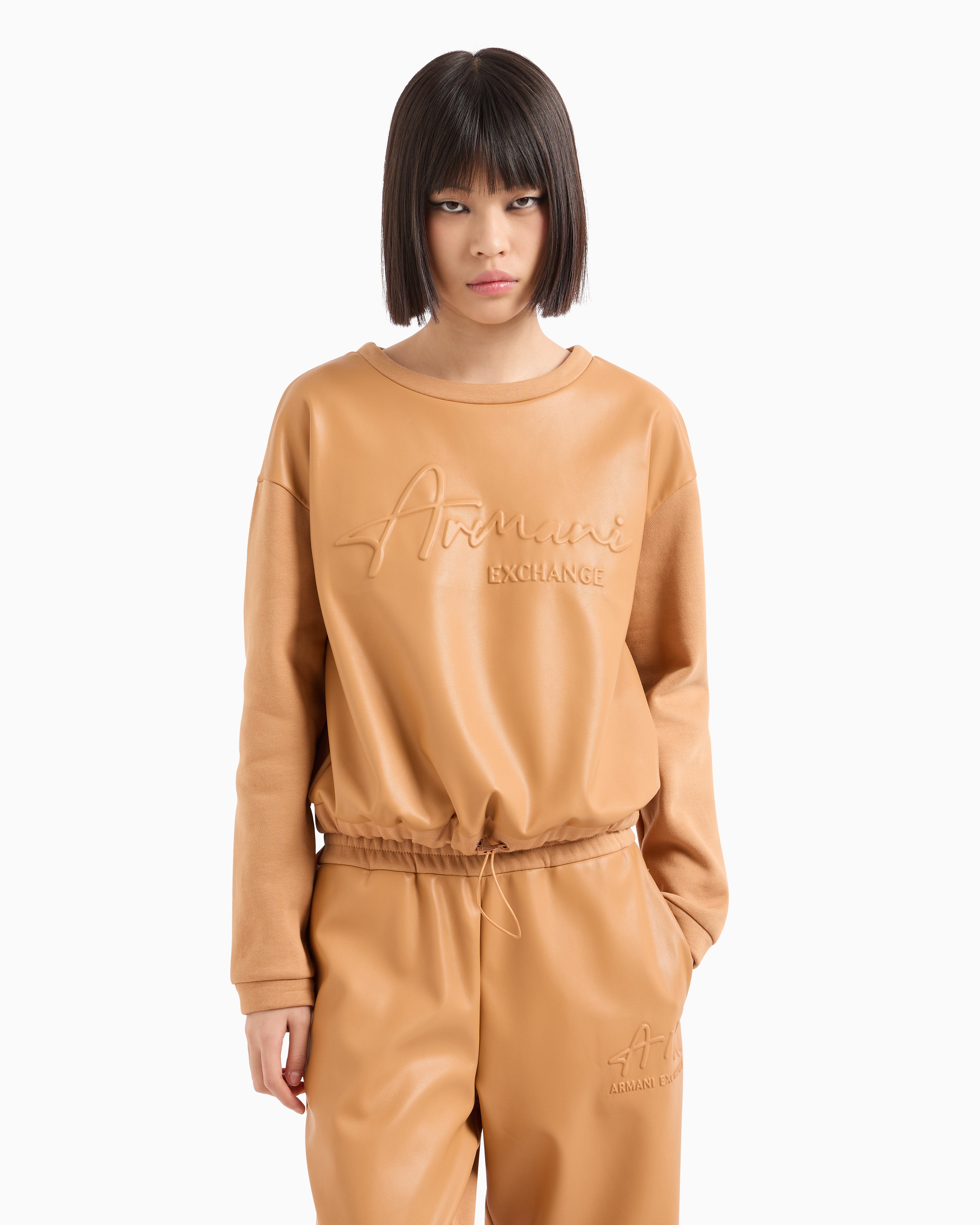 Armani exchange women's sweatshirt clearance