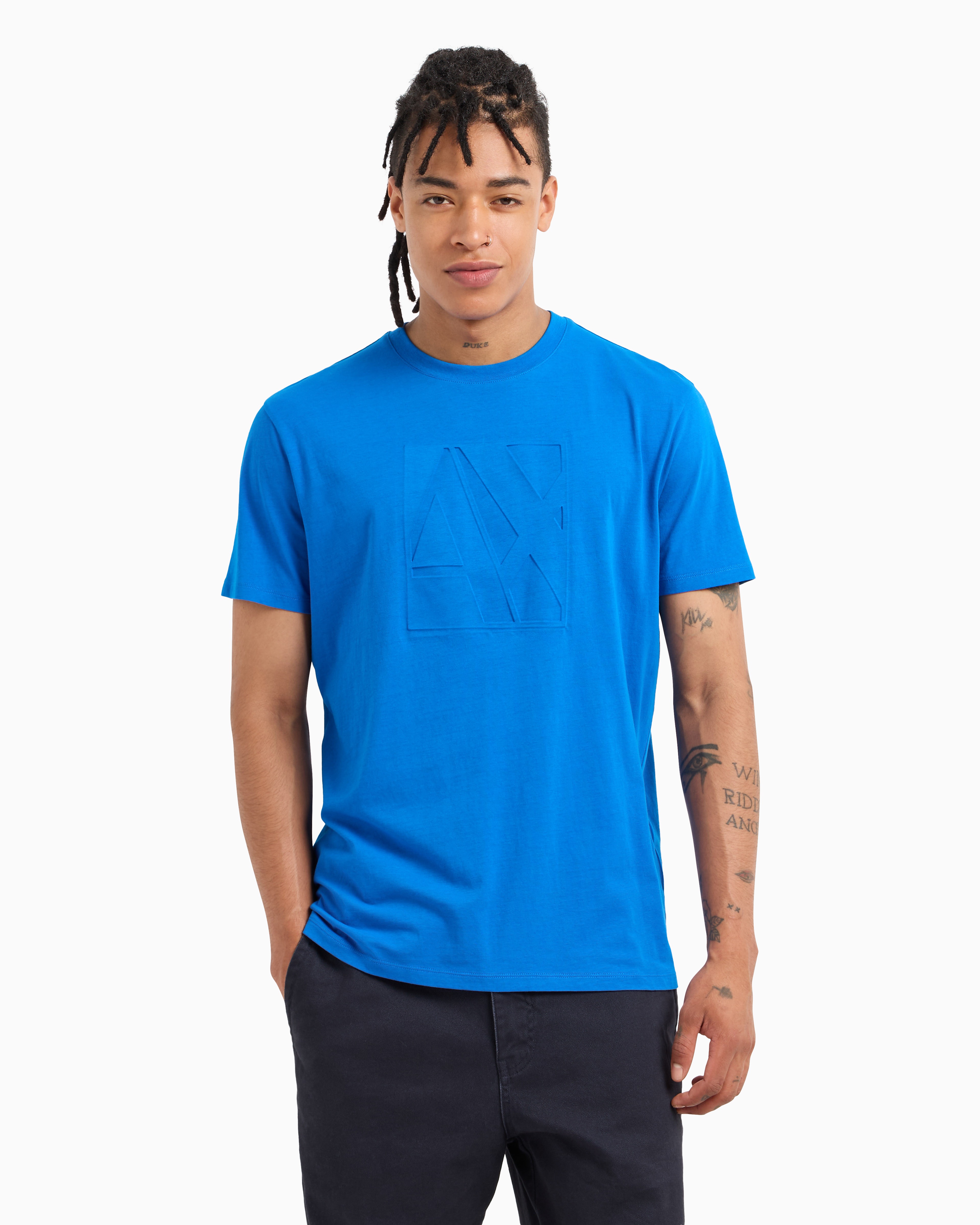 Armani blue t shirt shop
